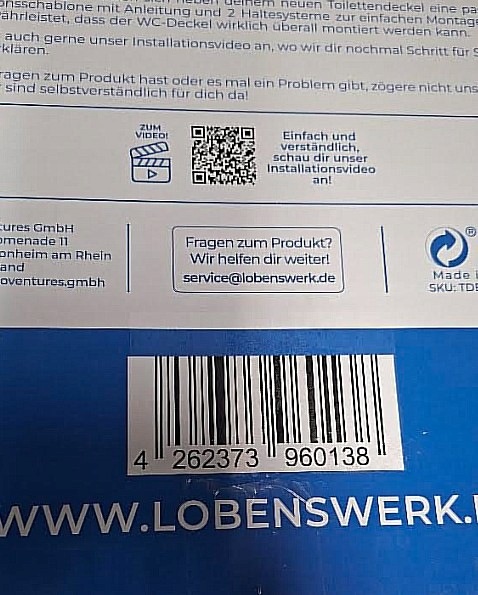 LOBENSWERK He-A4 Deska toaletowa z wolnoopadającym mechanizmem biała owalna — zdjęcie 8