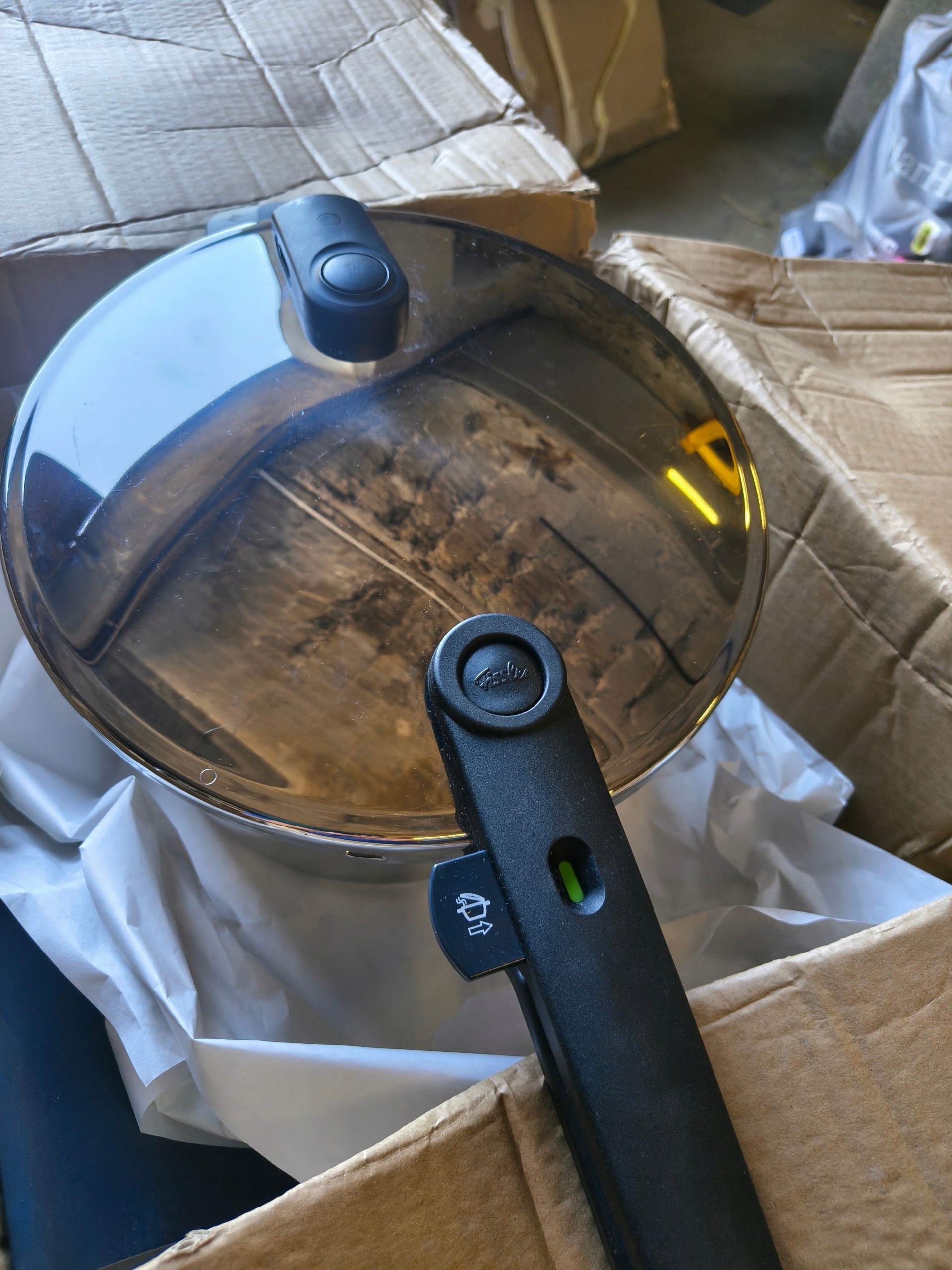 Fissler szybkowar 6 l garnek ciśnieniowy indukcja stal 18/10 Germany — zdjęcie 2
