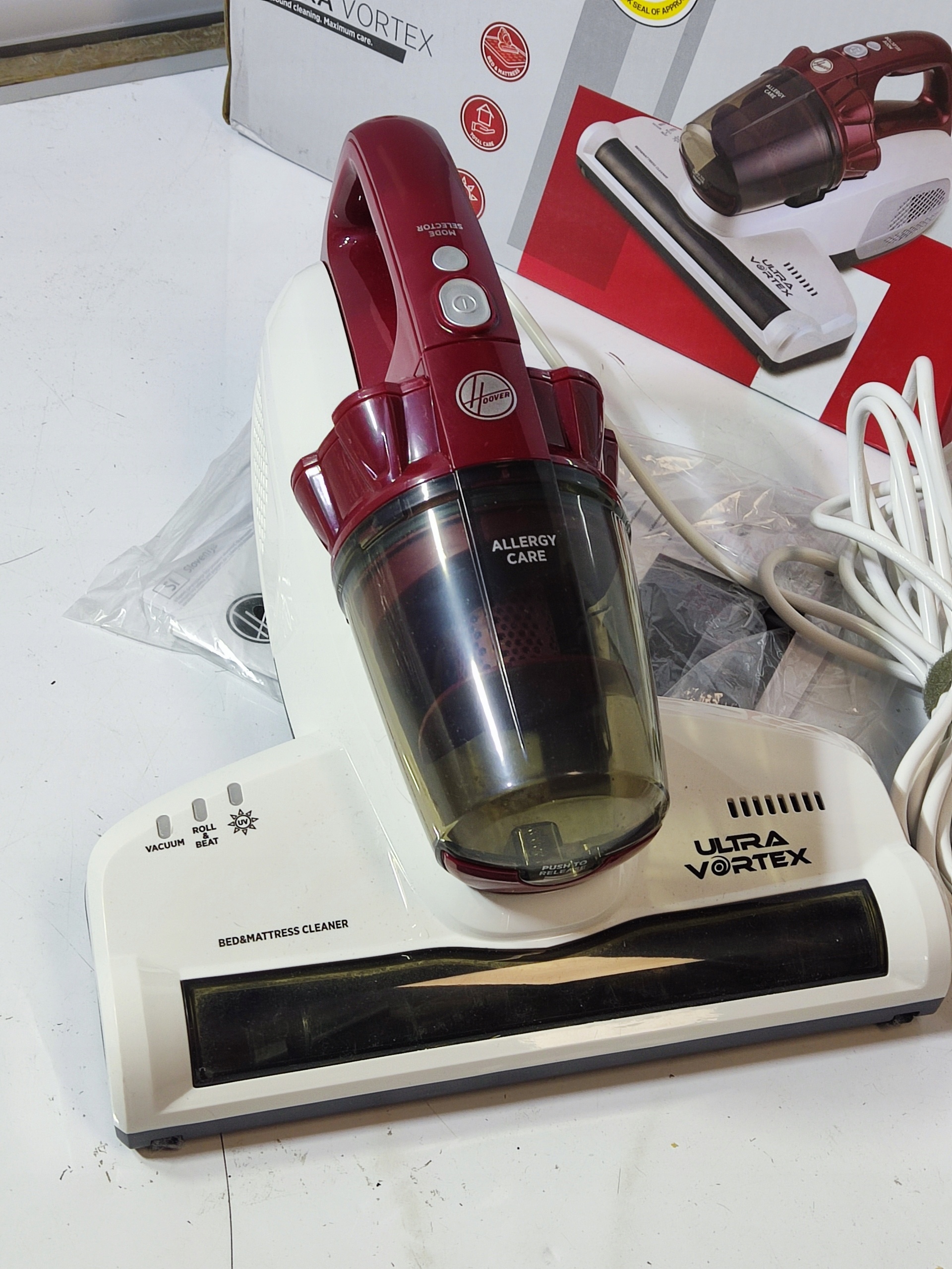 Hoover Ultra Vortex MBC500UV Odkurzacz Ręczny do Materacy 500W — zdjęcie 4