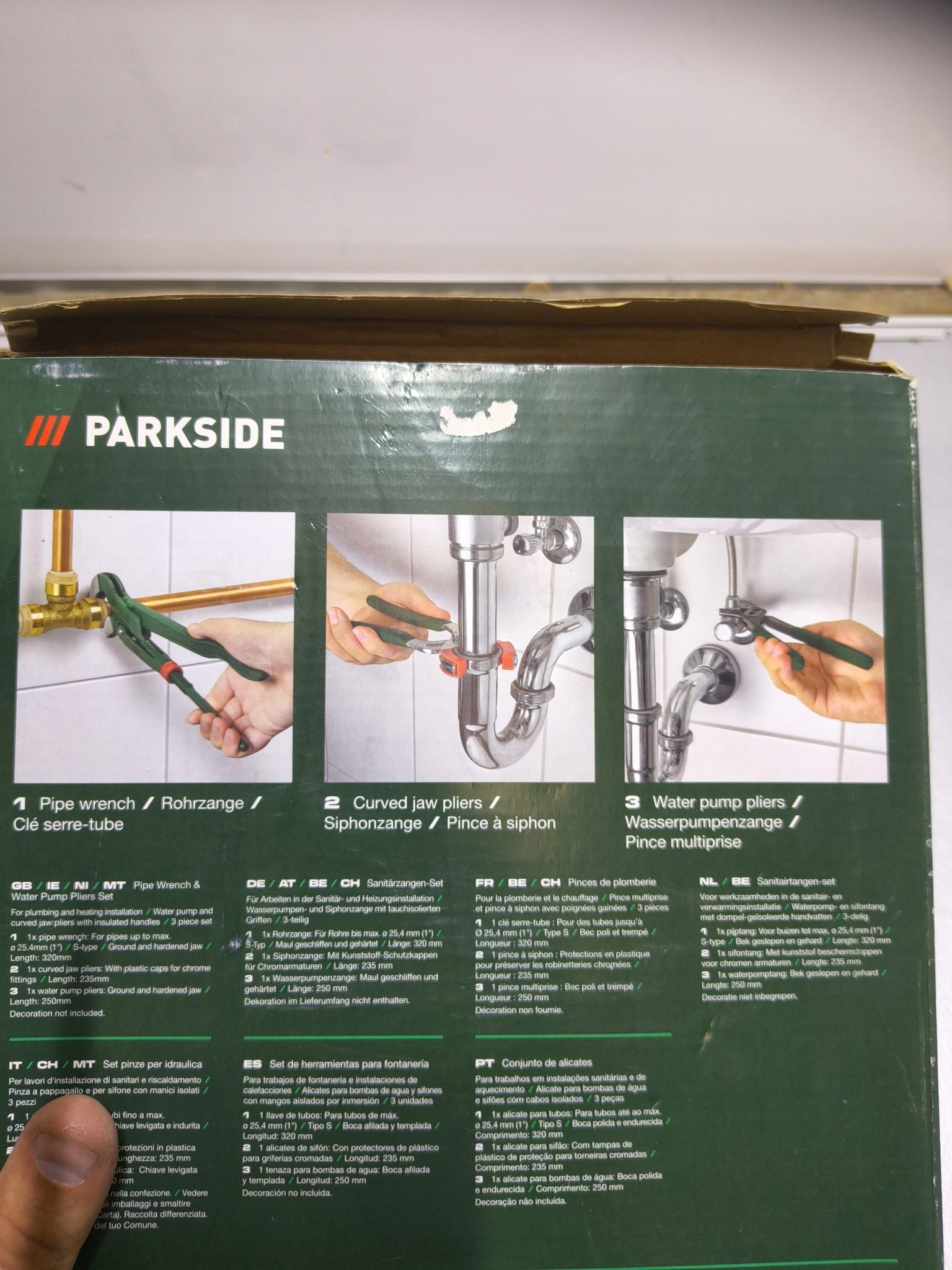 Grizzly PARKSIDE zestaw 3 kluczy hydraulicznych 25,4 mm — zdjęcie 6