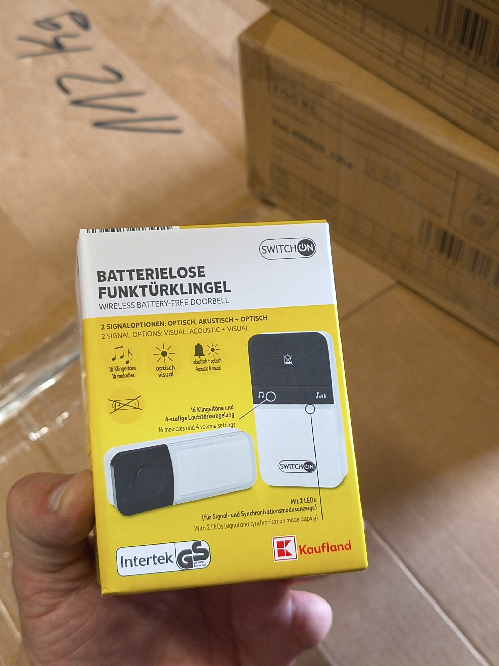 Switch On bezbateryjny bezprzewodowy dzwonek do drzwi SOTKK 16 B1 biały — zdjęcie 3