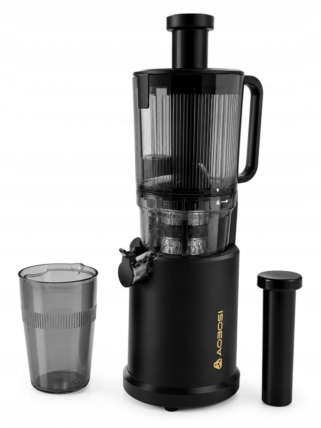 Wyciskarka wolnoobrotowa AOBOSI ZM1907B 220W BPA Free Czarna — zdjęcie 2
