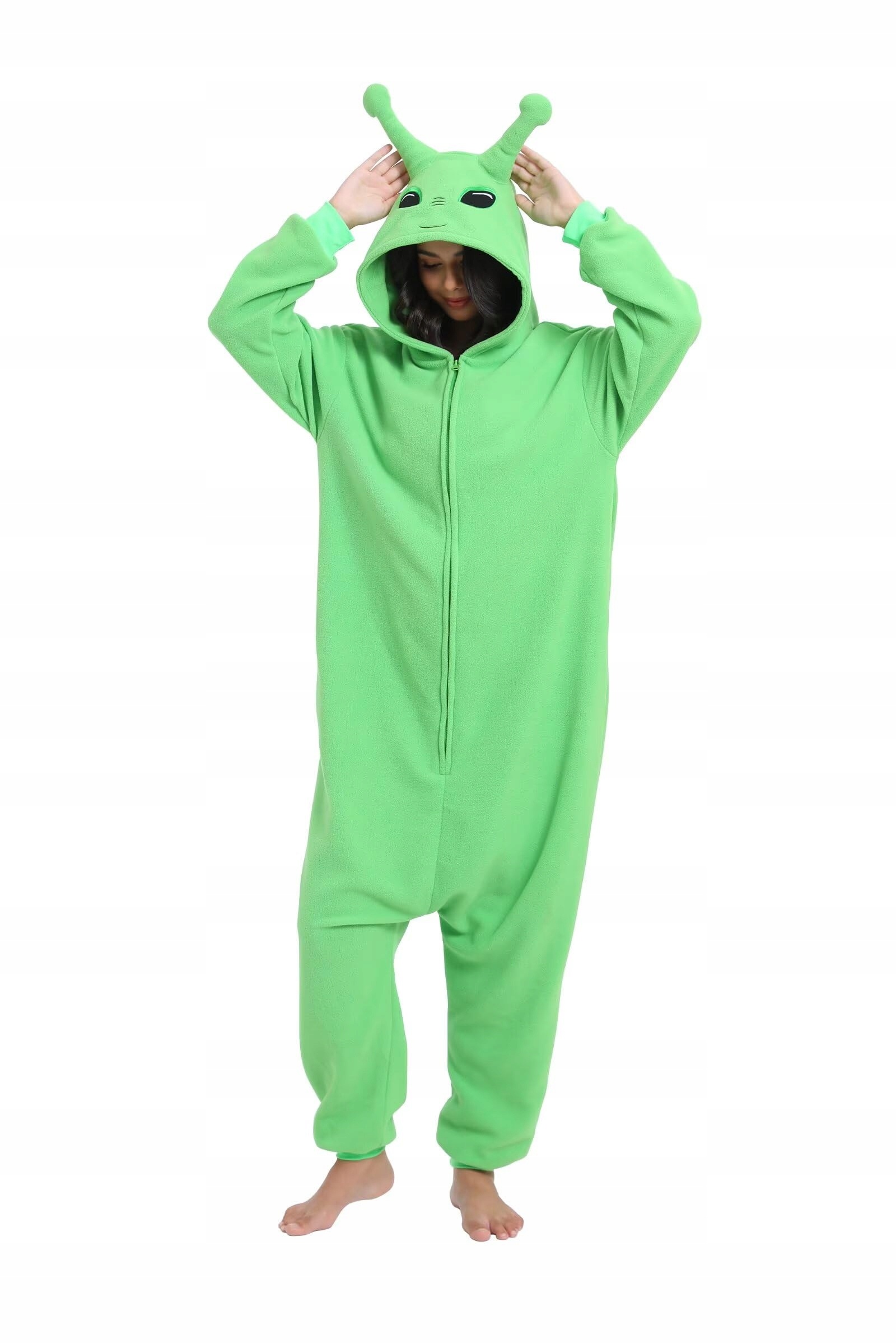 Kombinezon Onesie Alien Zielony Piżama Kigurumi Ufo Kosmita Obcy — zdjęcie 2