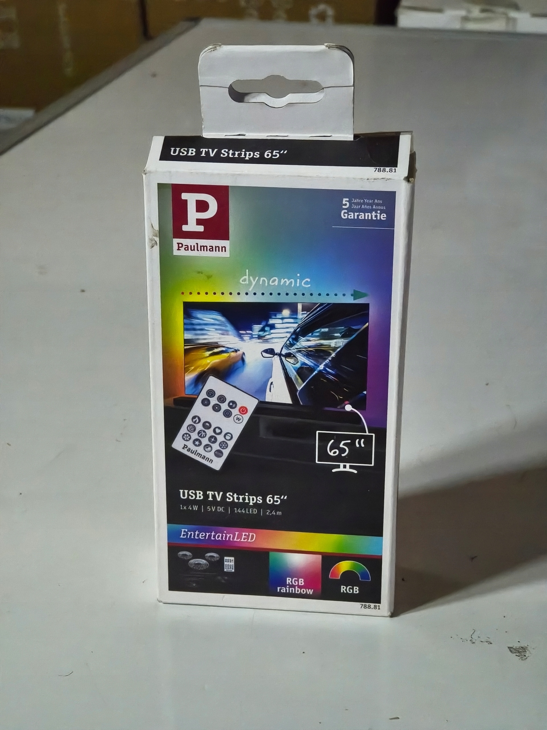 Paulmann USB TV Strips 65" RGB LED 2,4 m pilot USB EntertainLED — zdjęcie 4