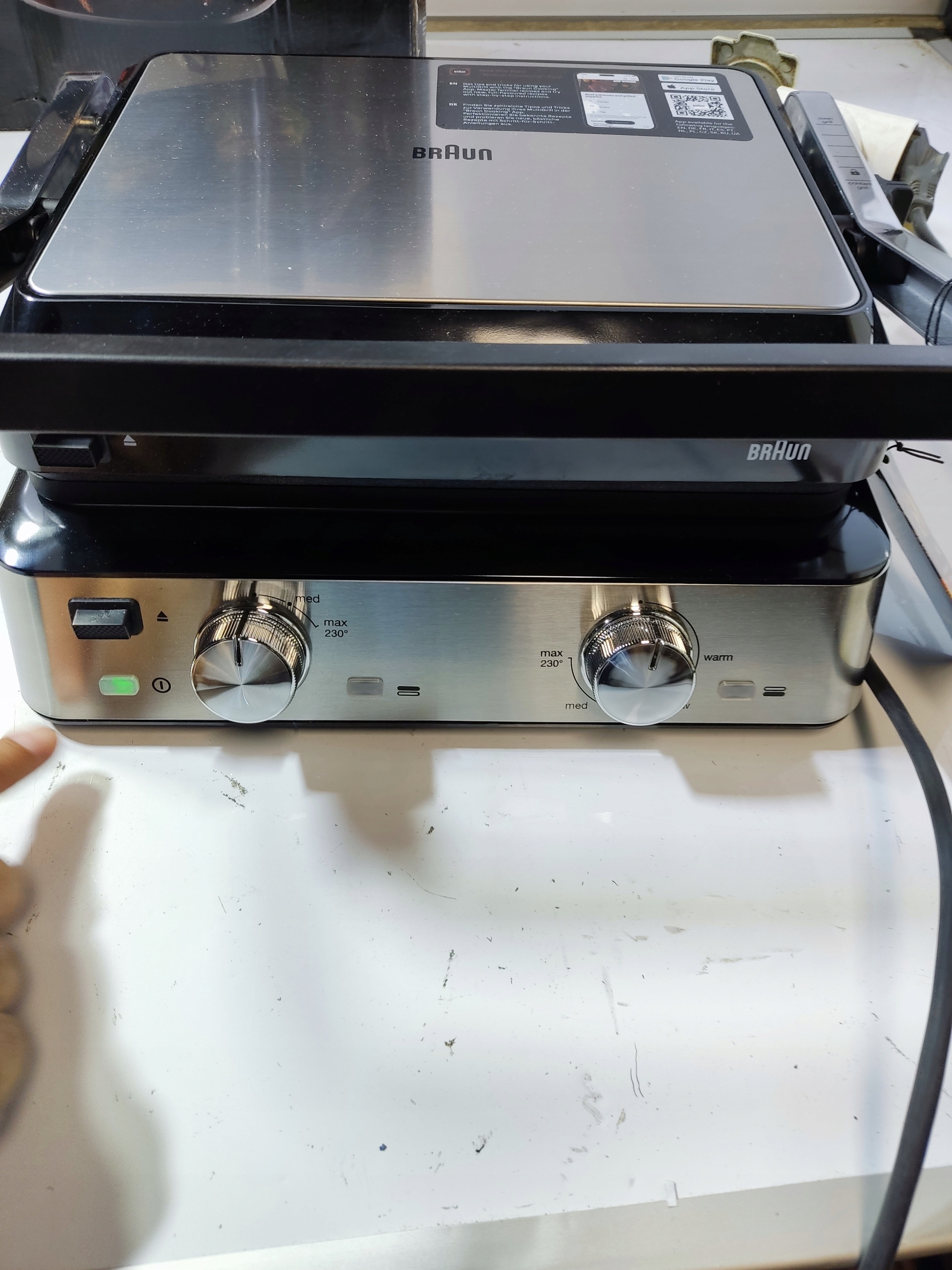 Braun MultiGrill 7 CG7020 Grill Elektryczny 2000W Kontaktowy Inox — zdjęcie 7