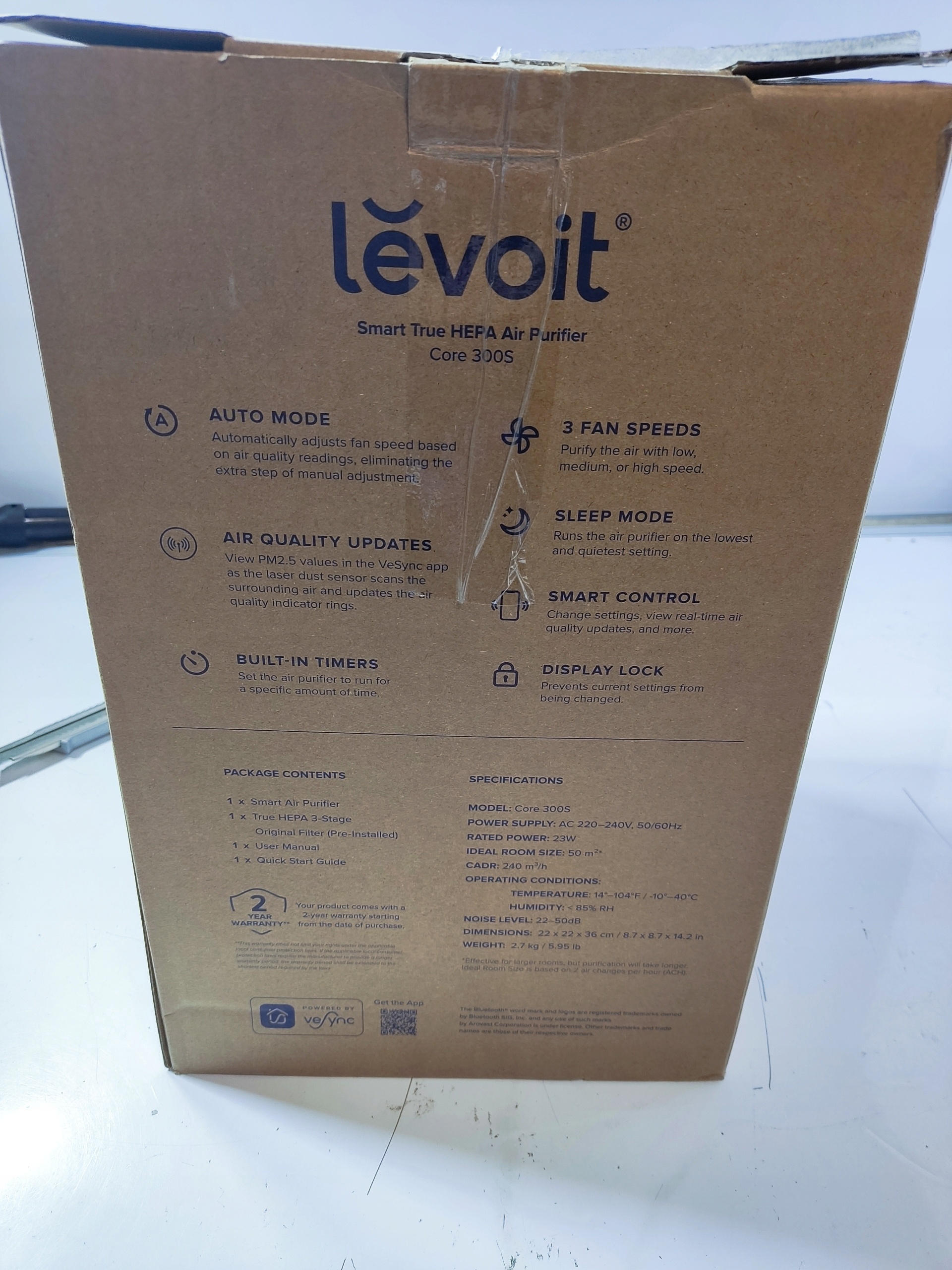Oczyszczacz powietrza Levoit Core 300S WiFi HEPA Smart Air Purifier + filtr — zdjęcie 9