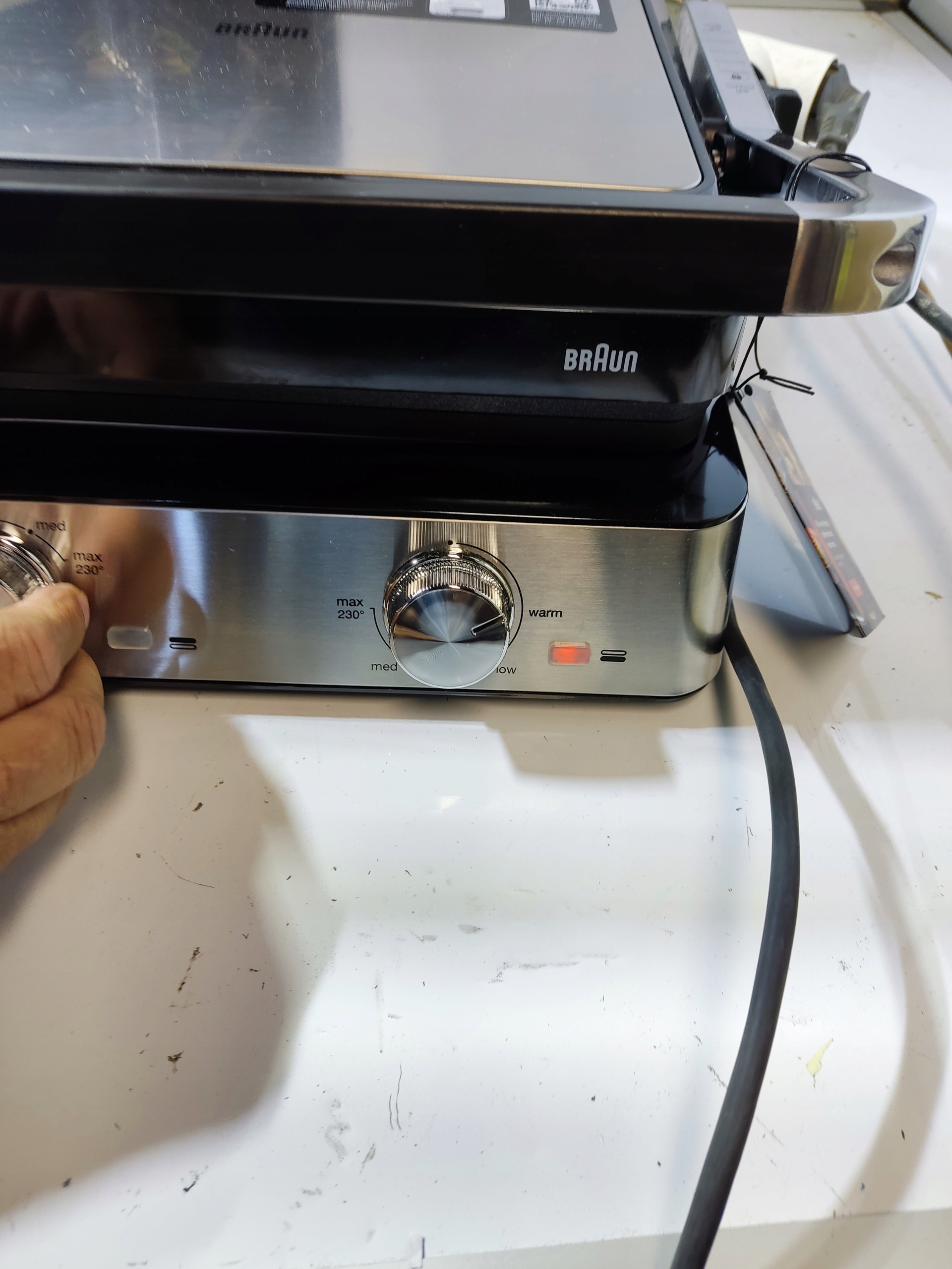 Braun MultiGrill 7 CG7020 Grill Elektryczny 2000W Kontaktowy Inox — zdjęcie 8