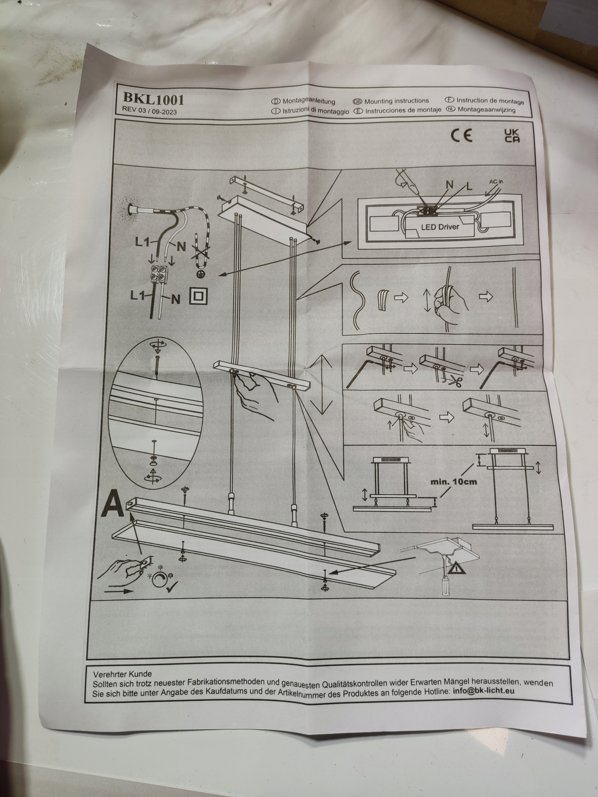 Lampa wisząca LED 85 cm nowoczesna sufitowa listwa LED srebrna regulowana — zdjęcie 5