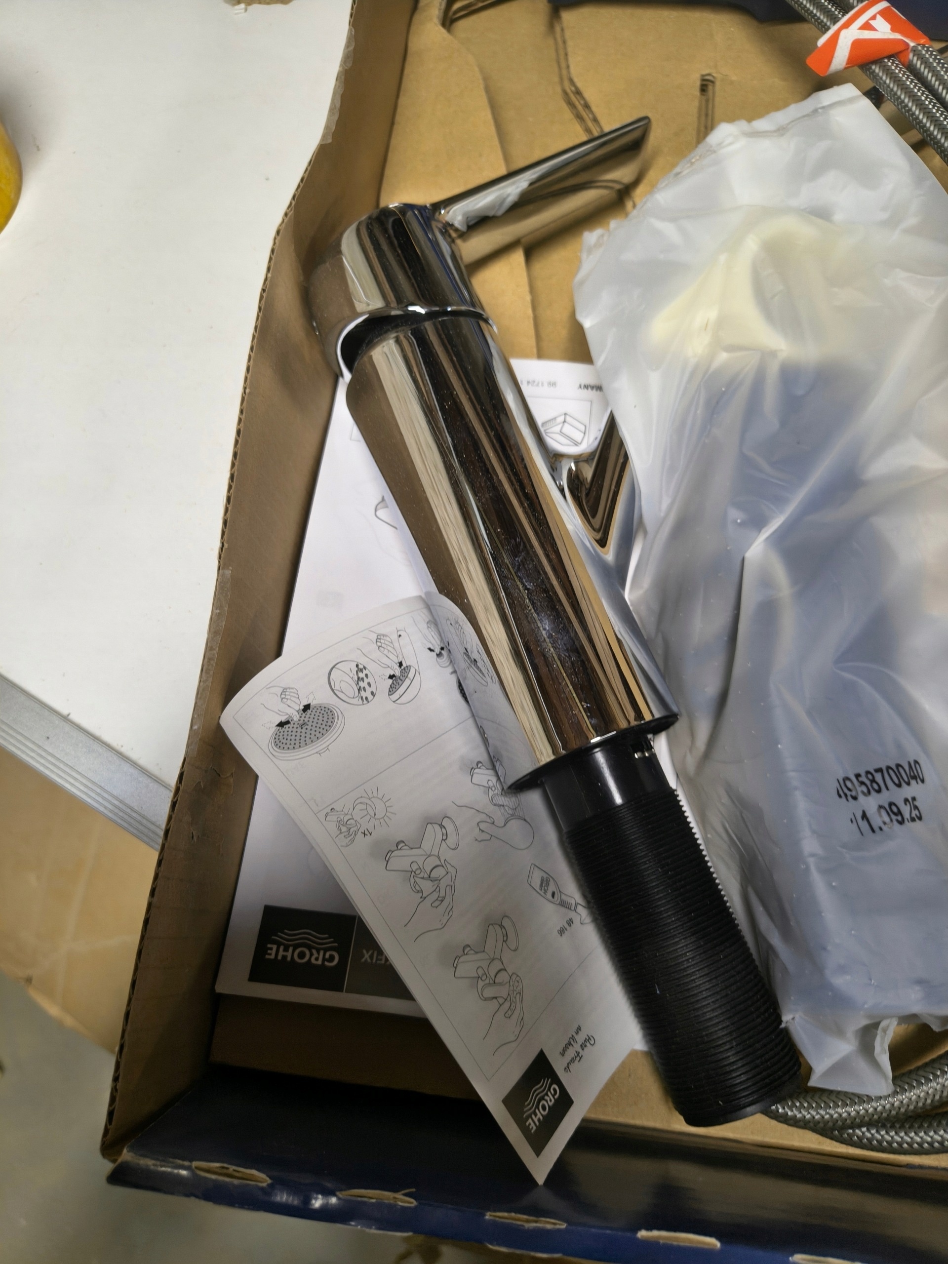 Bateria kuchenna stojąca Grohe Start srebrny — zdjęcie 5