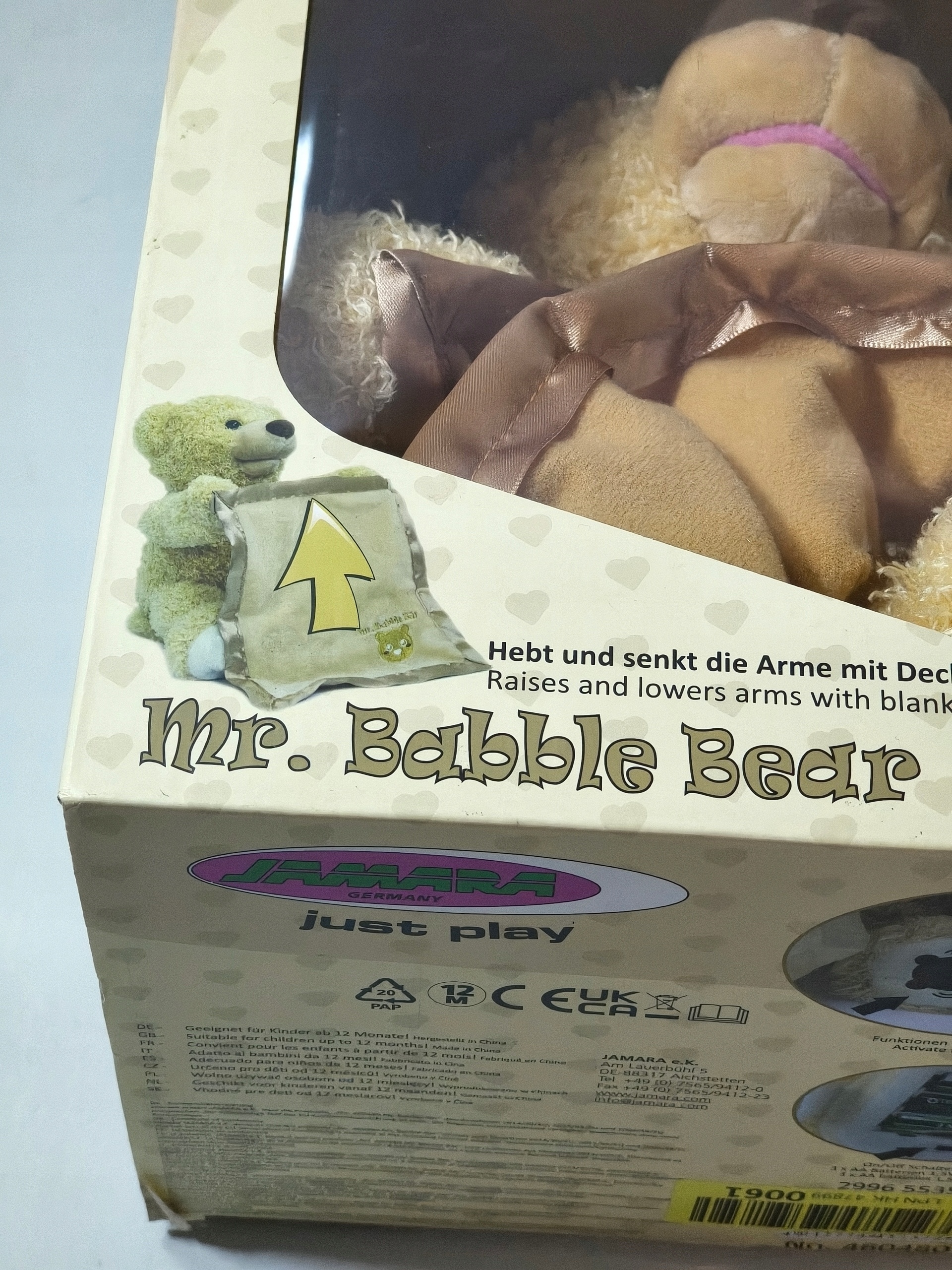 Interaktywny miś Mr Babble Bear mówi rusza się + kocyk — zdjęcie 4