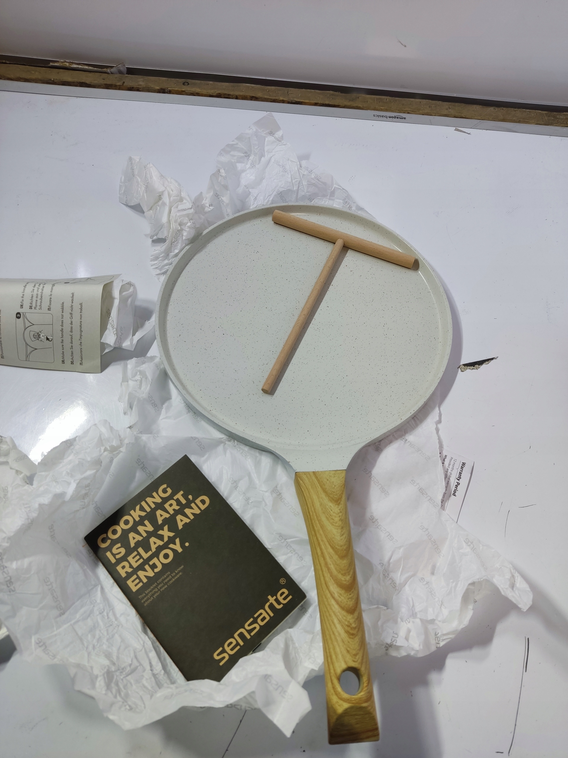 patelnia do naleśników sensarte 26 cm indukcja gazówka non stick — zdjęcie 5