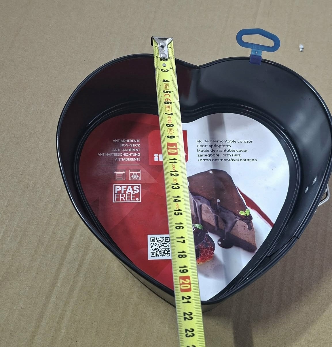 IBILI Forma do ciasta serce 22 cm tortownica PFAS Free rozpinana — zdjęcie 10