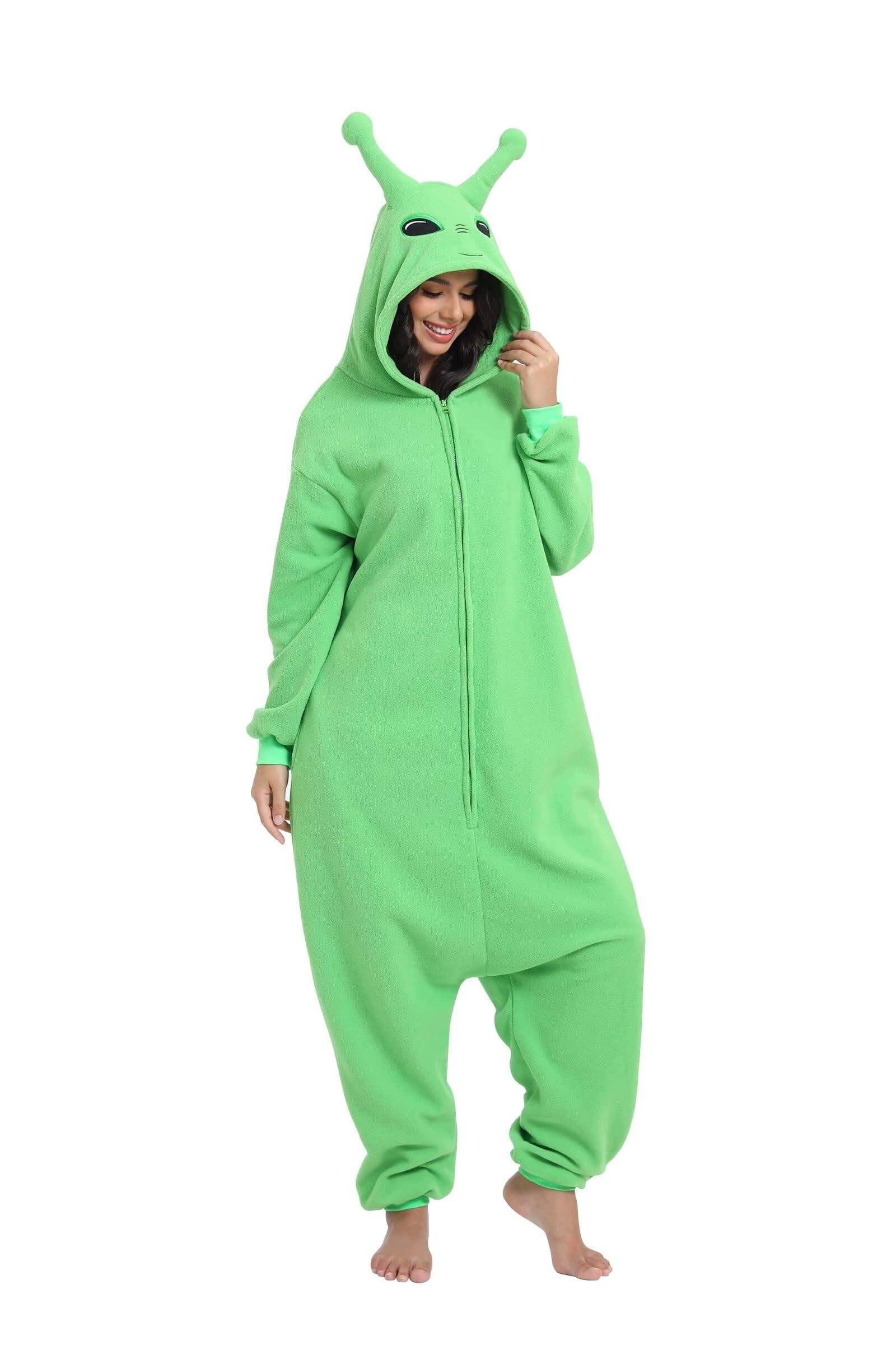 Kombinezon Onesie Alien Zielony Piżama Kigurumi Ufo Kosmita Obcy — zdjęcie 4