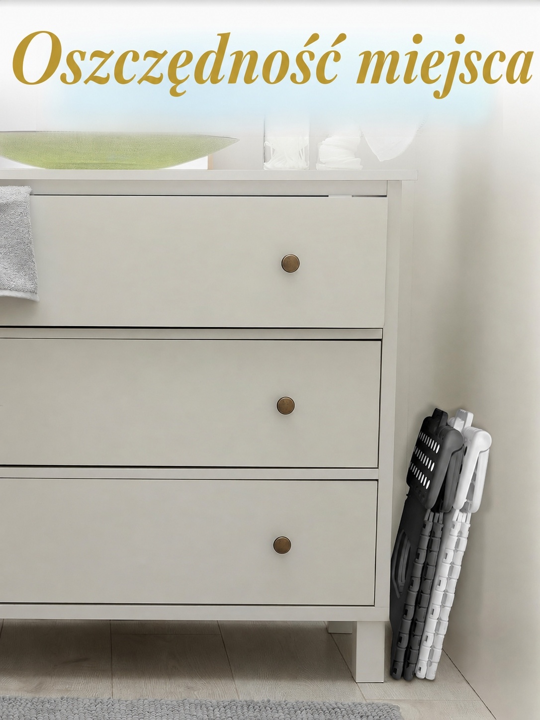 Składany stołek podest taboret antypoślizgowy czarny 23 cm — zdjęcie 6