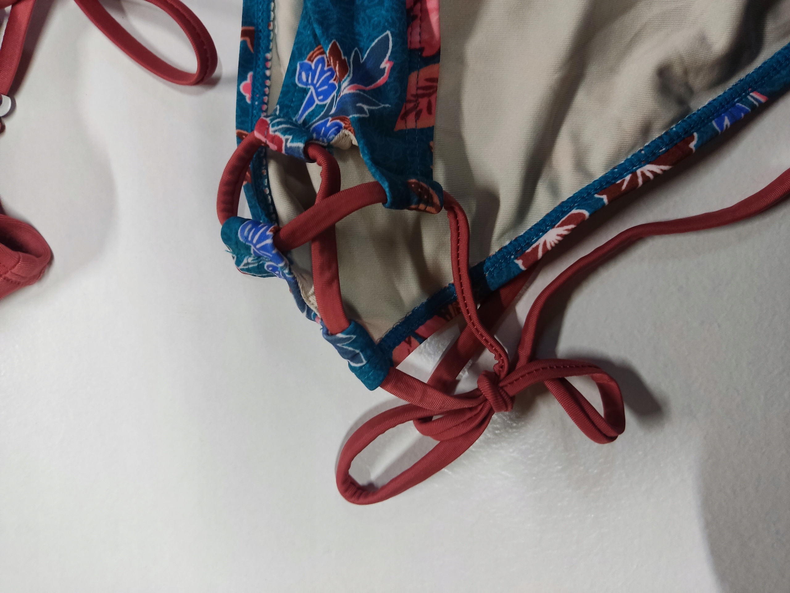 CUPSHE Strój kąpielowy damski 2-częściowy bikini kwiatowy rozmiar S — zdjęcie 6