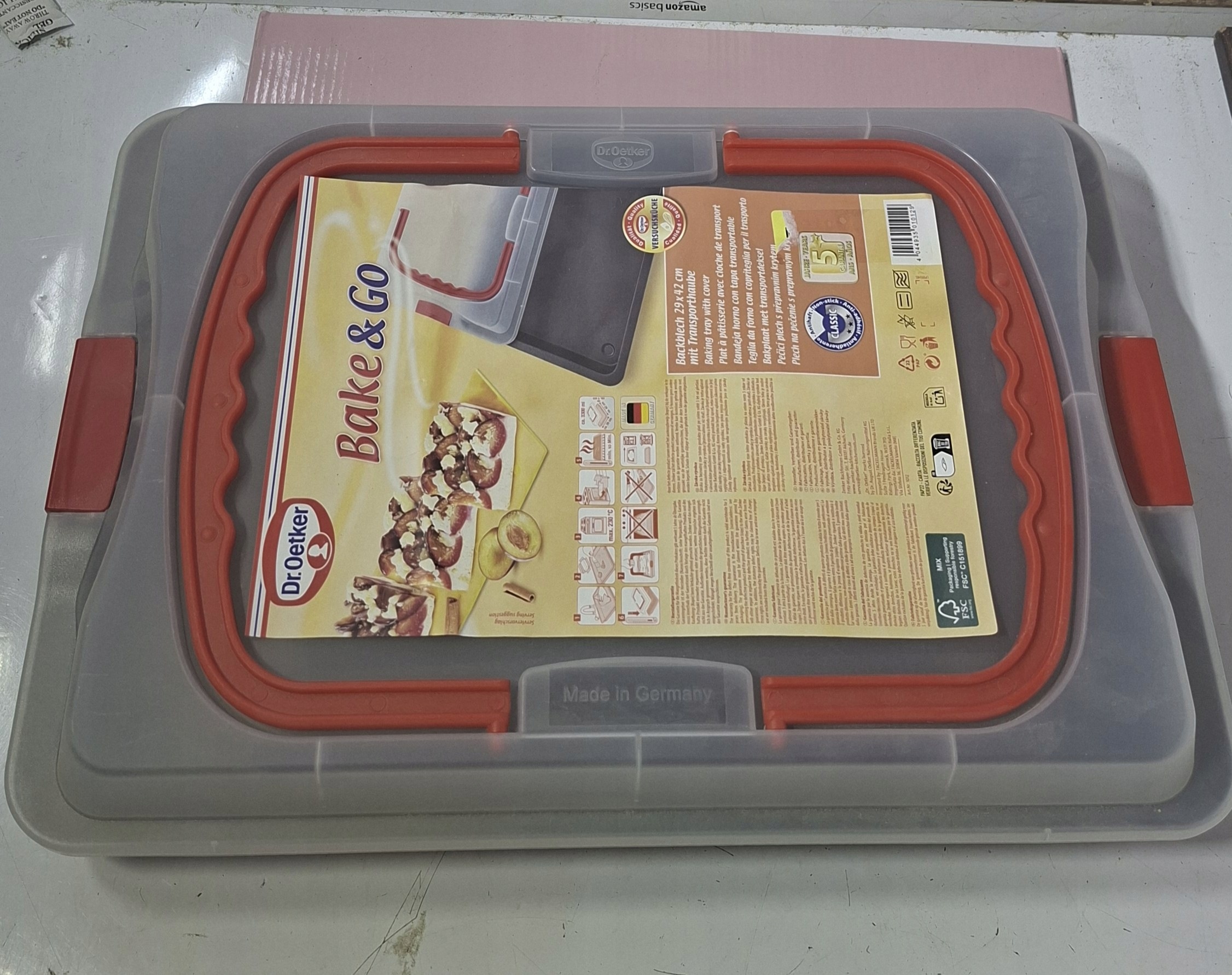 Dr. Oetker Bake & Go blacha do pieczenia z pokrywą 29x42x4 cm — zdjęcie 6