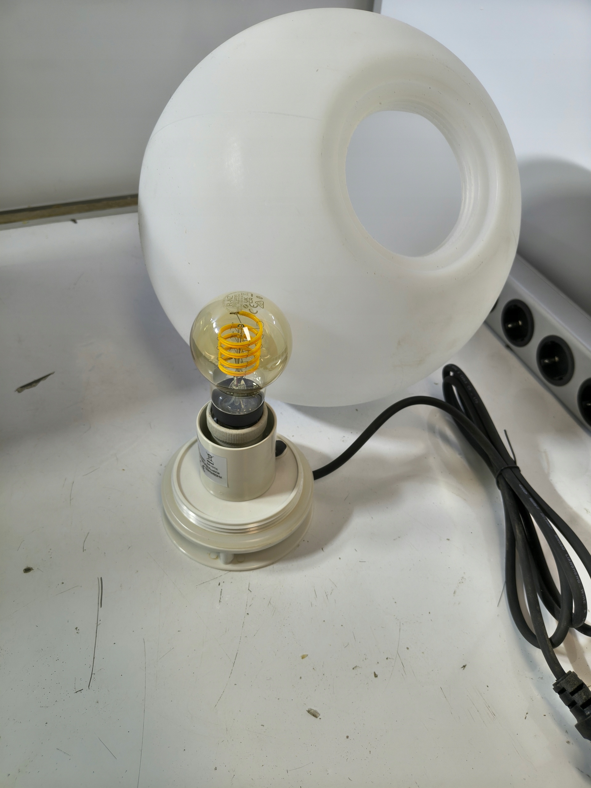 EGLO Monterolo lampa ogrodowa kula 30 cm E27 IP65 2 m z żarówką philips — zdjęcie 9