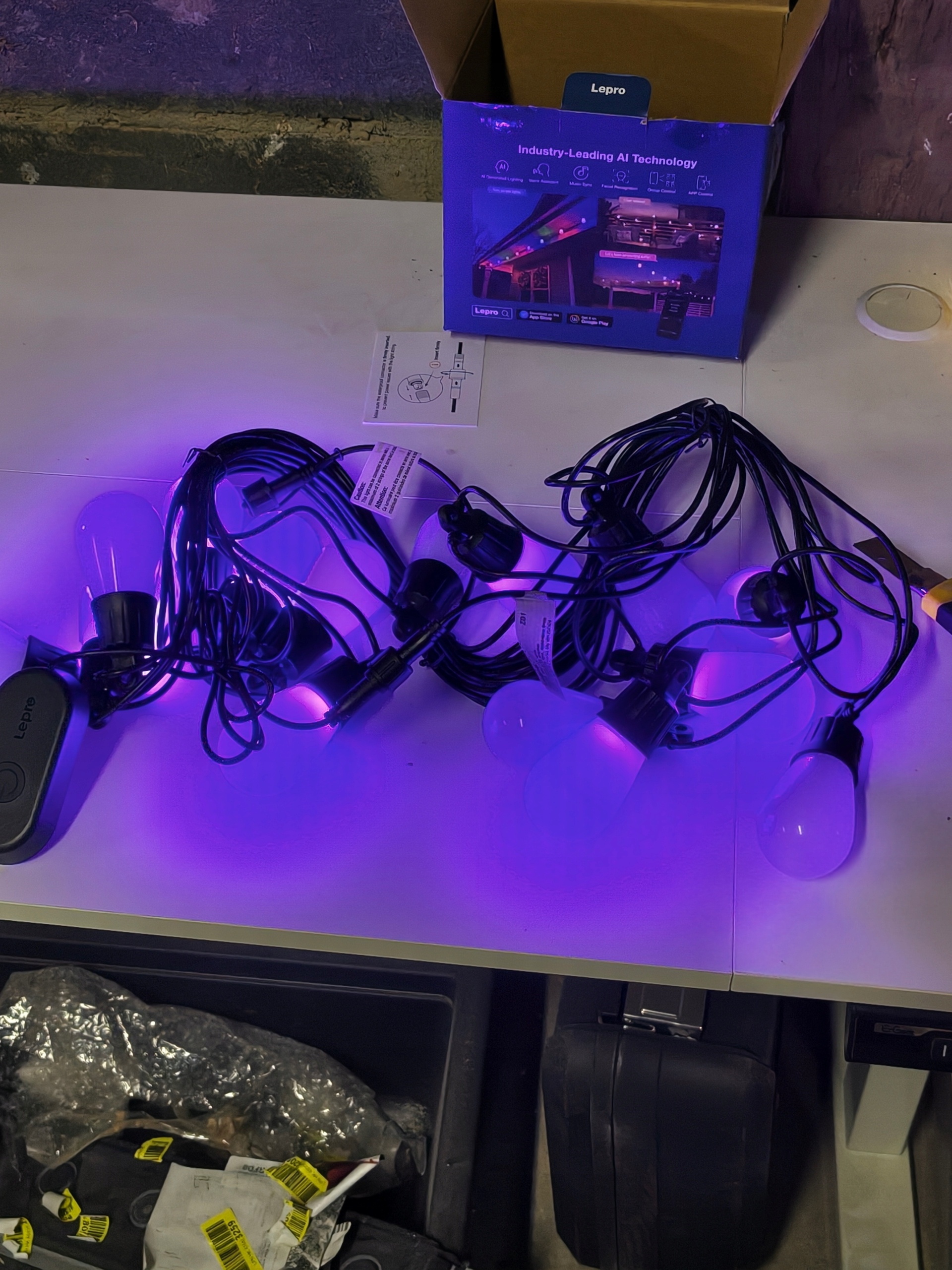 Girlanda ogrodowa LED Lepro ZB1 RGB + ciepła biel 15m IP65 smart apka — zdjęcie 7