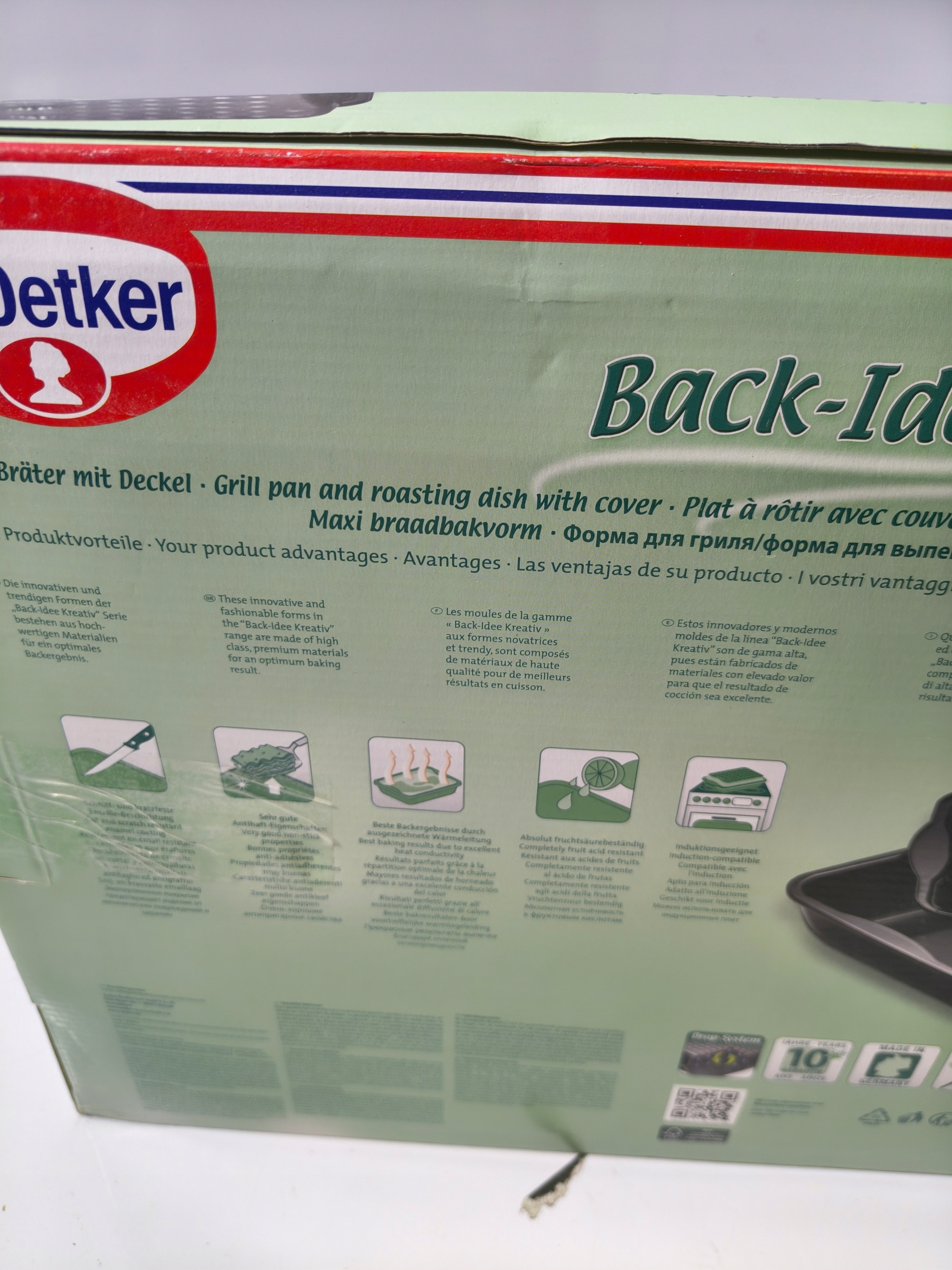 Dr. Oetker brytfanna XXL 40x34 cm z pokrywą piekarnikowa — zdjęcie 4