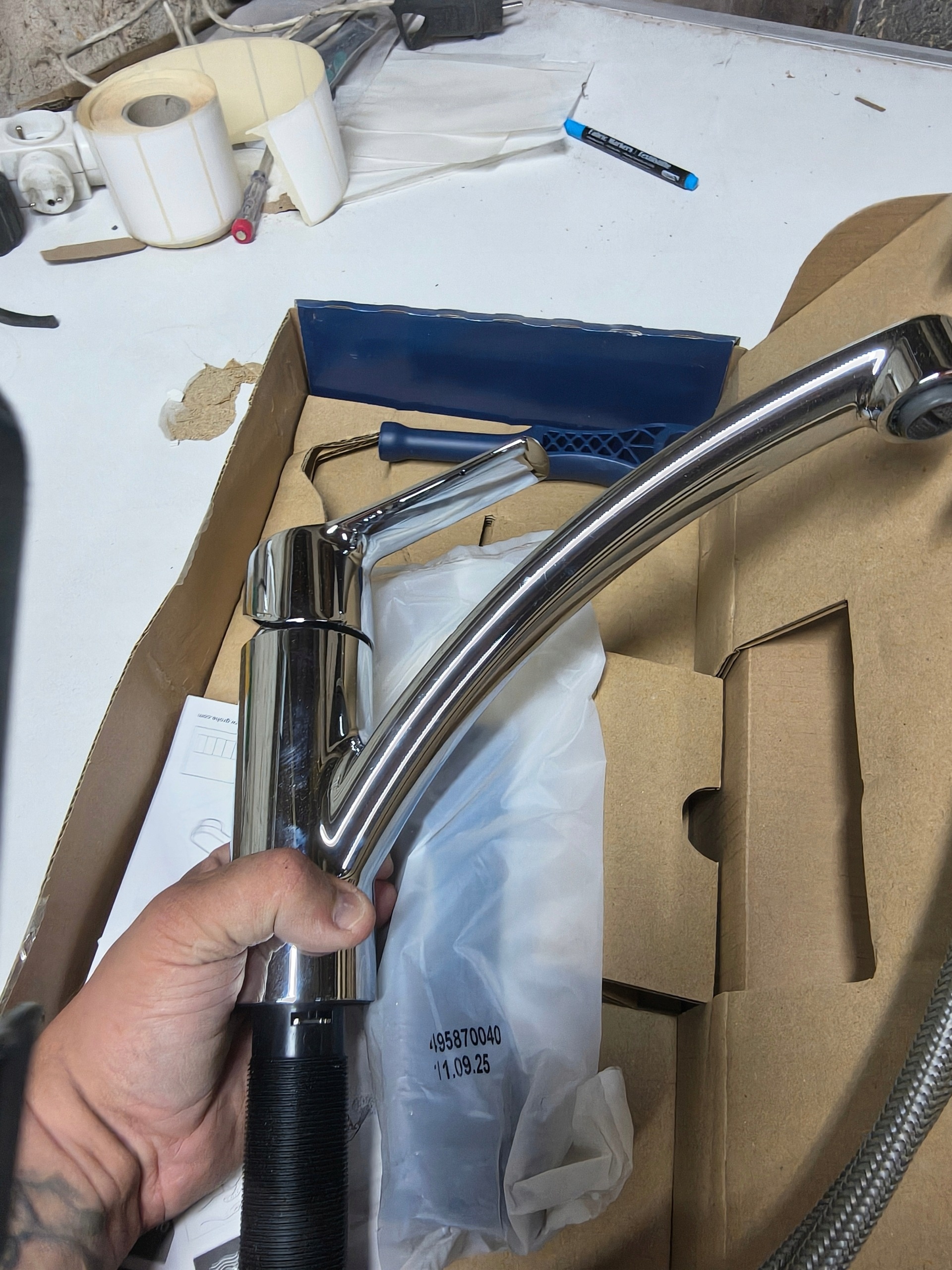 Bateria kuchenna stojąca Grohe Start srebrny — zdjęcie 6