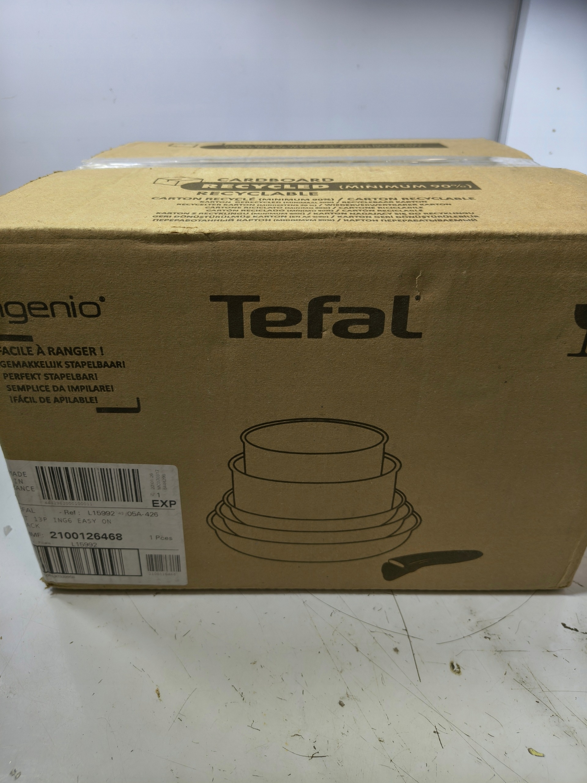 Tefal Ingenio Easy On L15992 Zestaw Garnków Patelni 13 el. Indukcja — zdjęcie 5