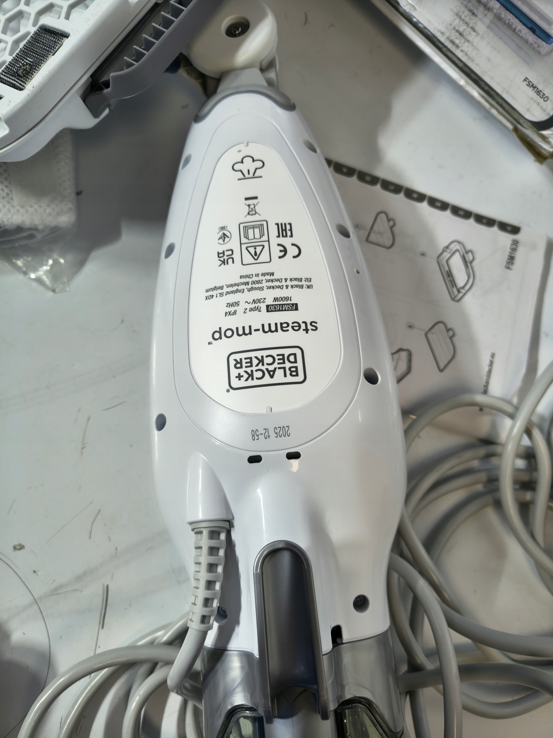 BLACK+DECKER FSM1630-QS Steam-Mop Mop Parowy 1600W AutoSelect — zdjęcie 10