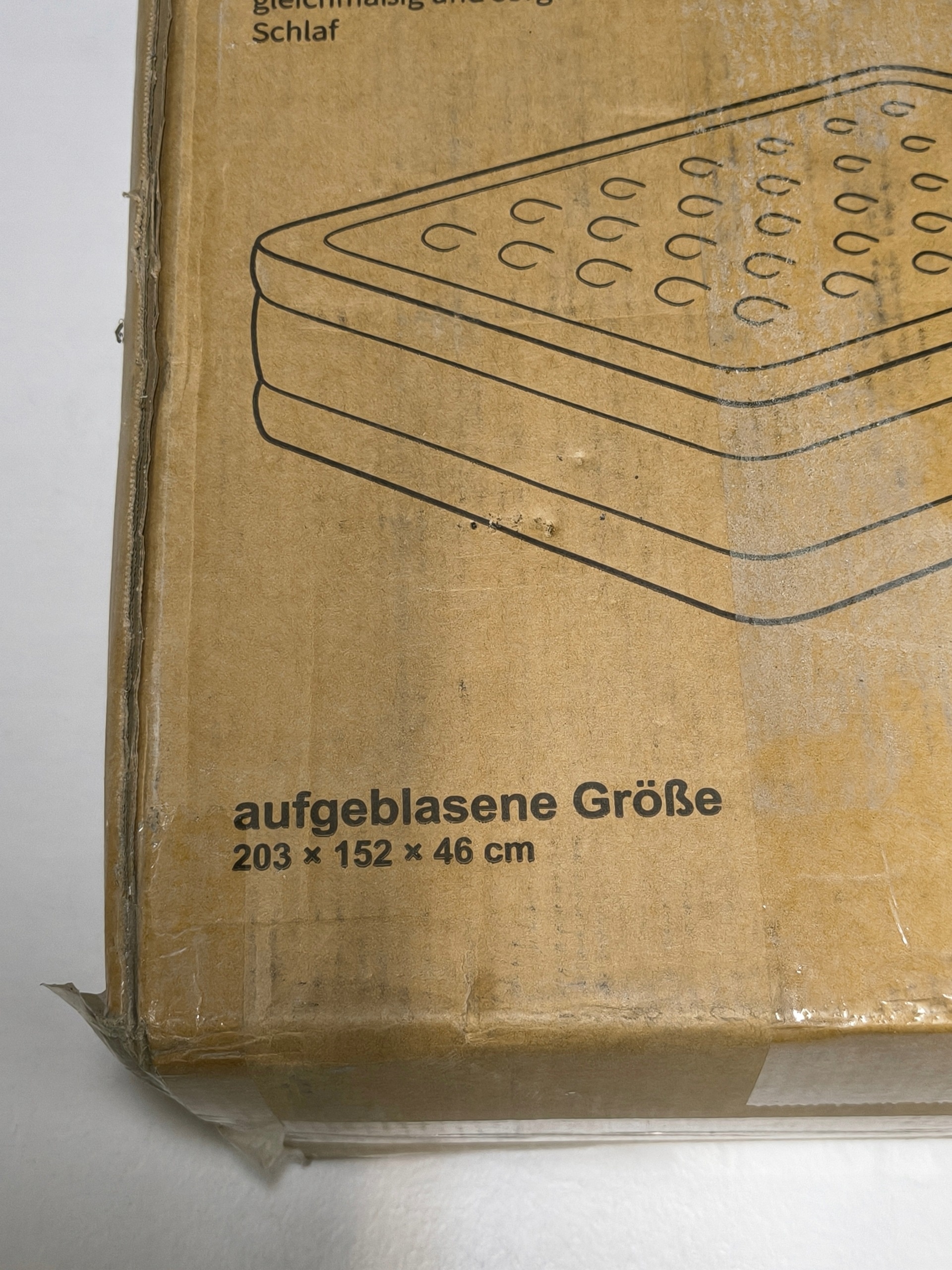 Materac dwuosobowy Olarhike 203 x 152 x 46 cm wielokolorowy — zdjęcie 3