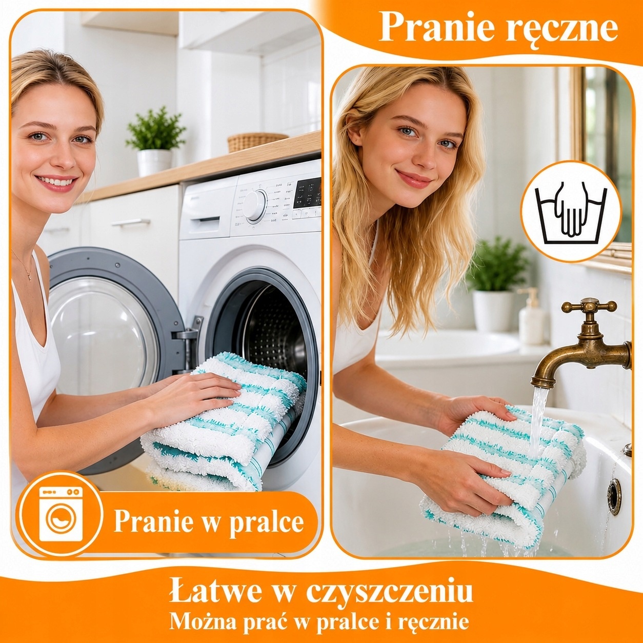 6x wkład do mopa Leifheit Profi XL Micro Duo Cotton Plus 47 cm — zdjęcie 6