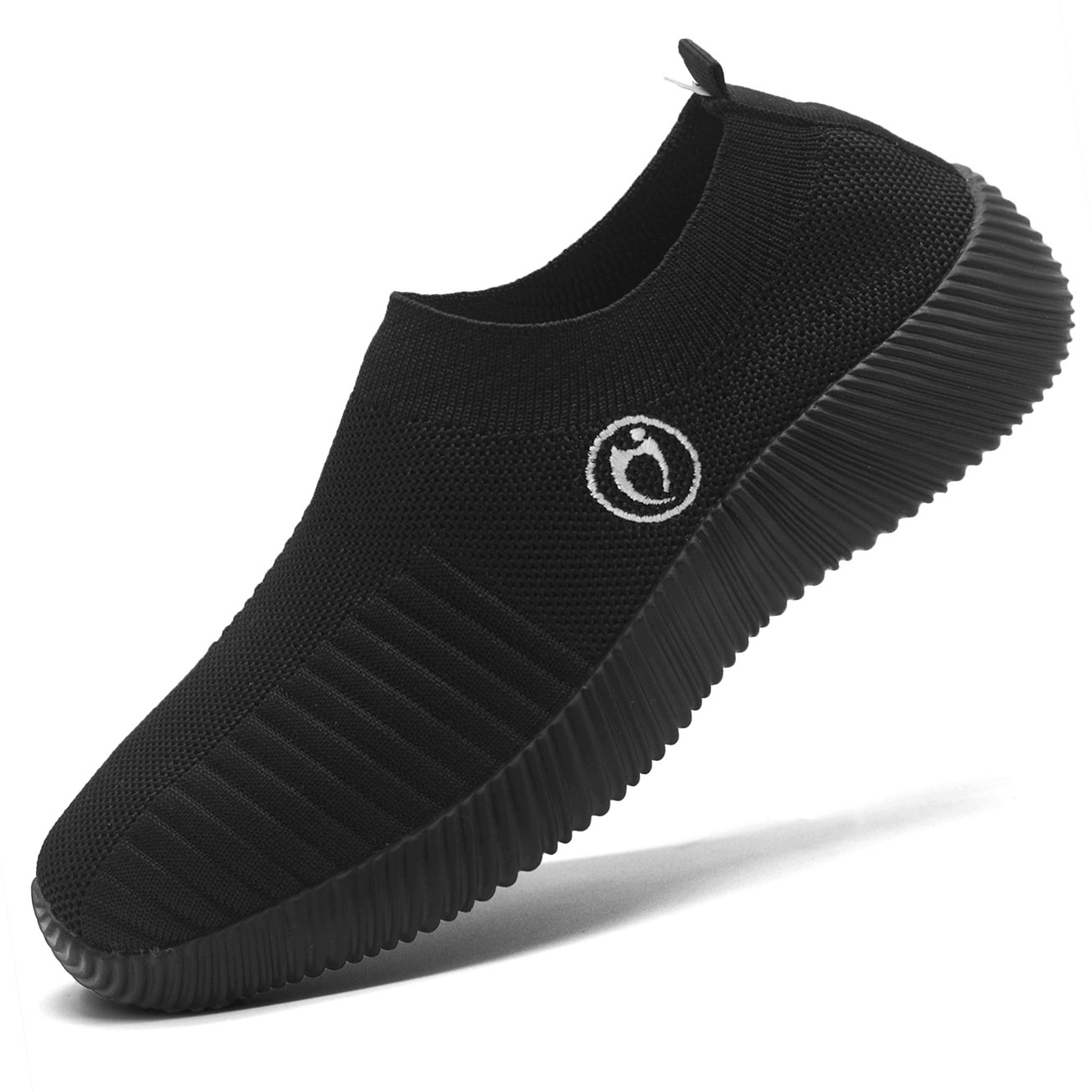Buty Wsuwane Sportowe Damskie Lekkie Oddychające Slip-on Czarne rozm. 39 — zdjęcie 2