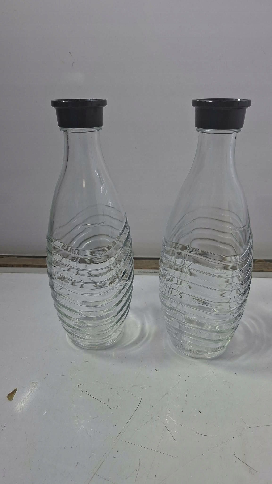 Butelki szklane SodaStream Crystal 0,7L 2 szt. z korkami Oryginał — zdjęcie 6