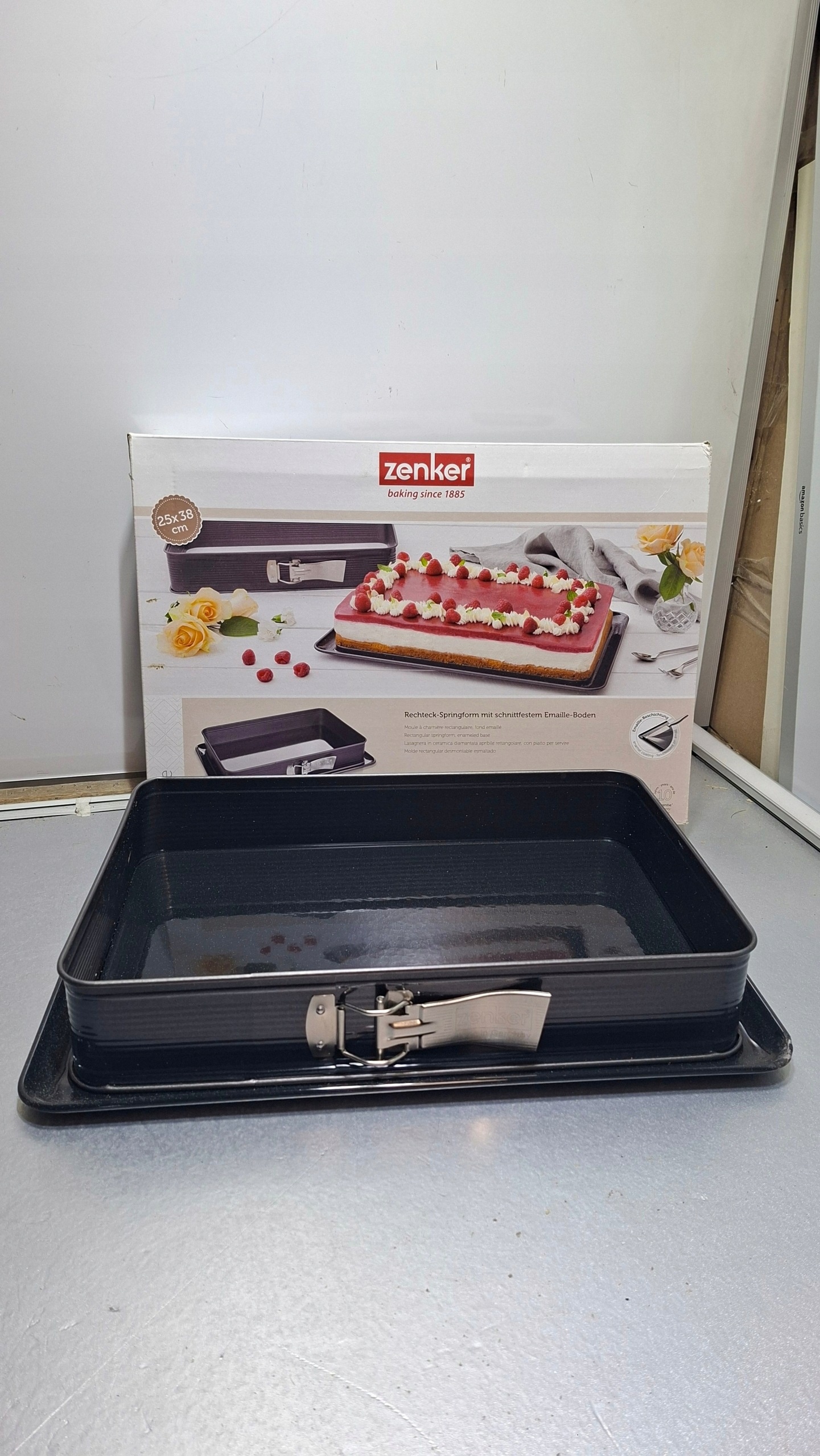 Zenker prostokątna forma do pieczenia z odpinanym bokiem 25 × 38 cm 4.50 — zdjęcie 3
