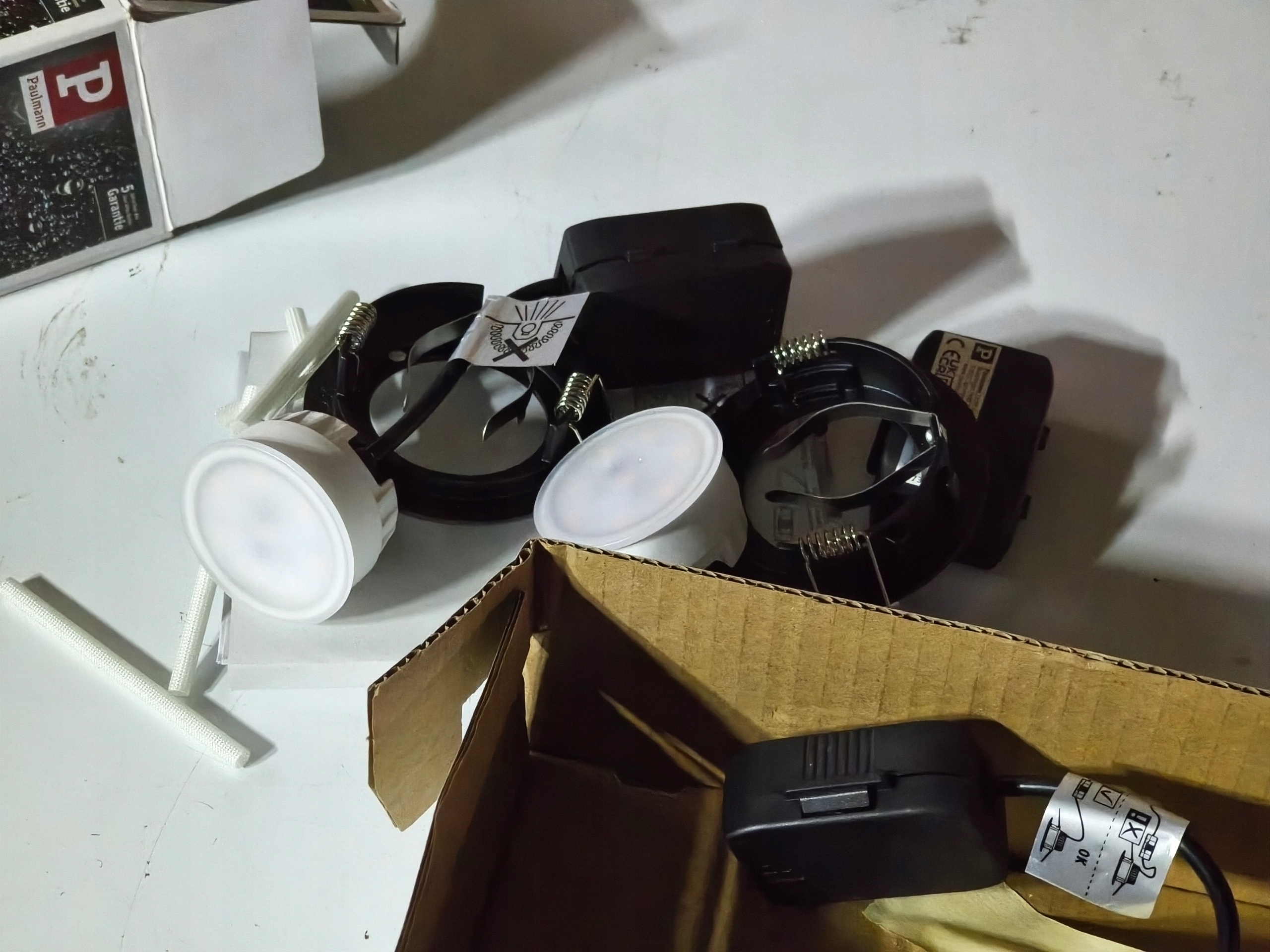 Paulmann Nova LED Set 3x470lm IP44 2700K czarne oczka sufitowe zestaw 230V — zdjęcie 7