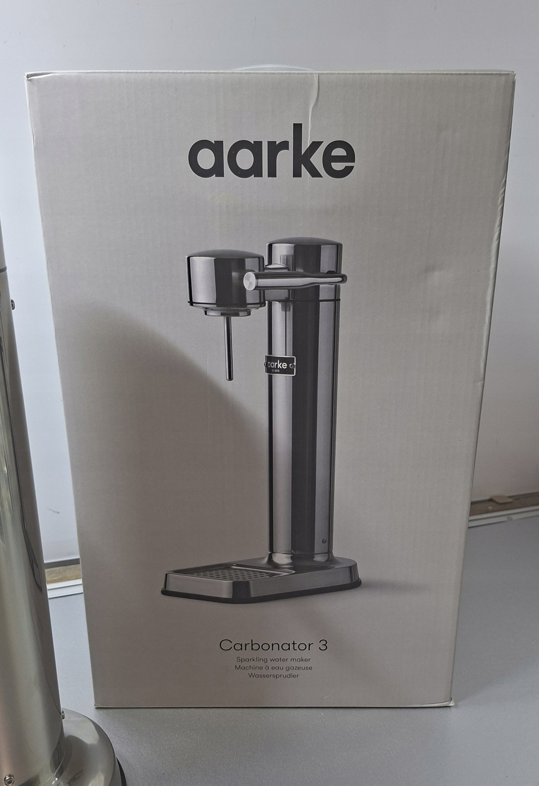 Saturator Aarke Carbonator III srebrny ze stali nierdzewnej + butelka — zdjęcie 9