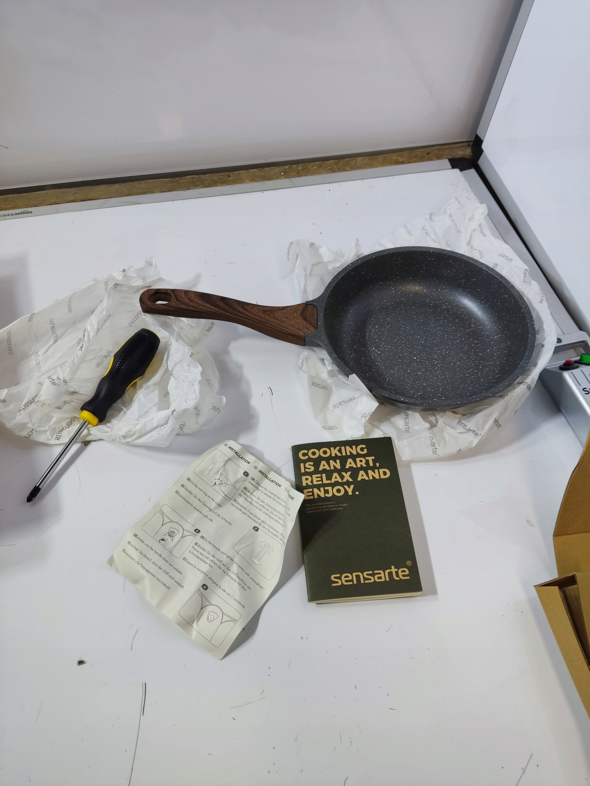 Patelnia Sensarte 20 cm non-stick indukcja marmurkowa — zdjęcie 9