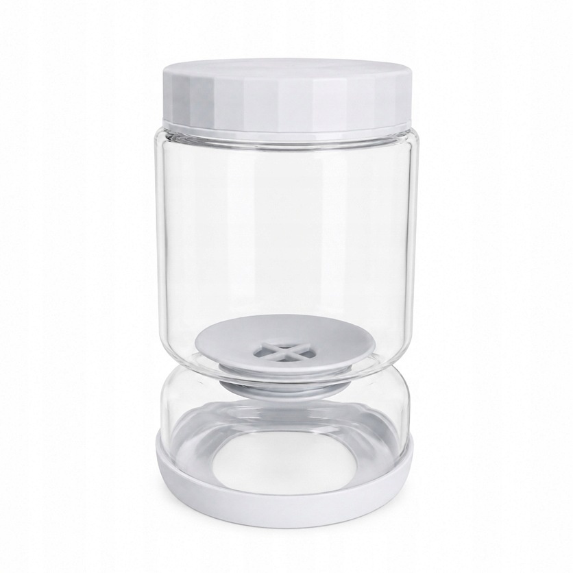 Westmark słoik do odcedzania 900 ml szkło borokrzemowe 2-komorowy — zdjęcie 2