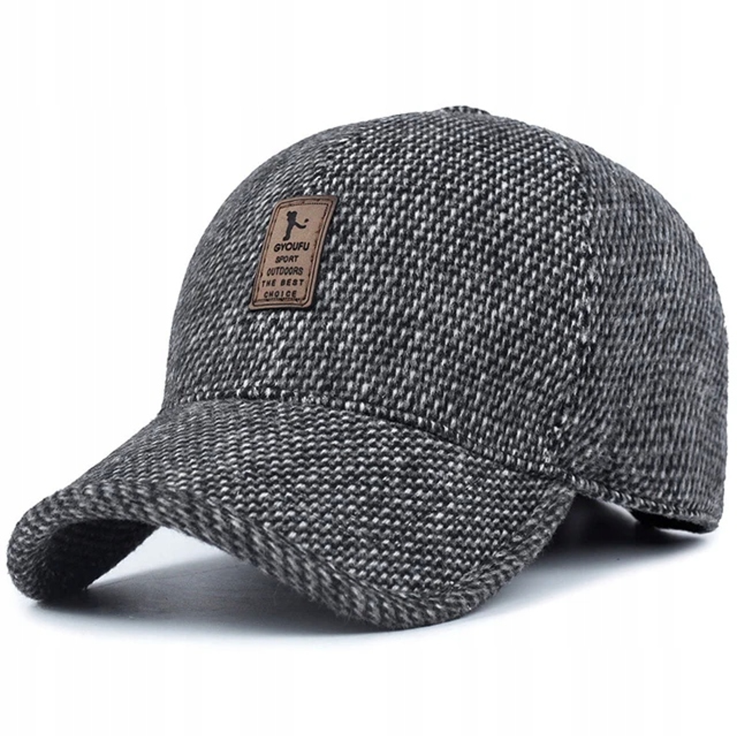 Czapka Zimowa z Nausznikami Regulowana Unisex Ciepła Ocieplana — zdjęcie 4
