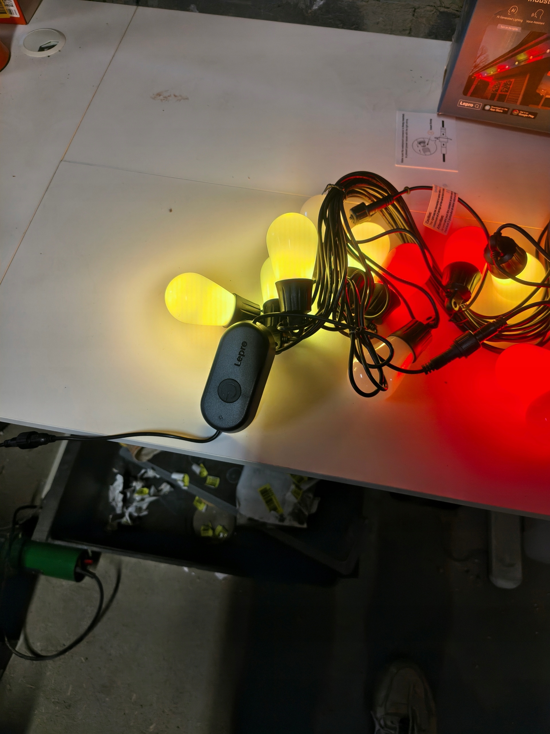 Girlanda ogrodowa LED Lepro ZB1 RGB + ciepła biel 15m IP65 smart apka — zdjęcie 3