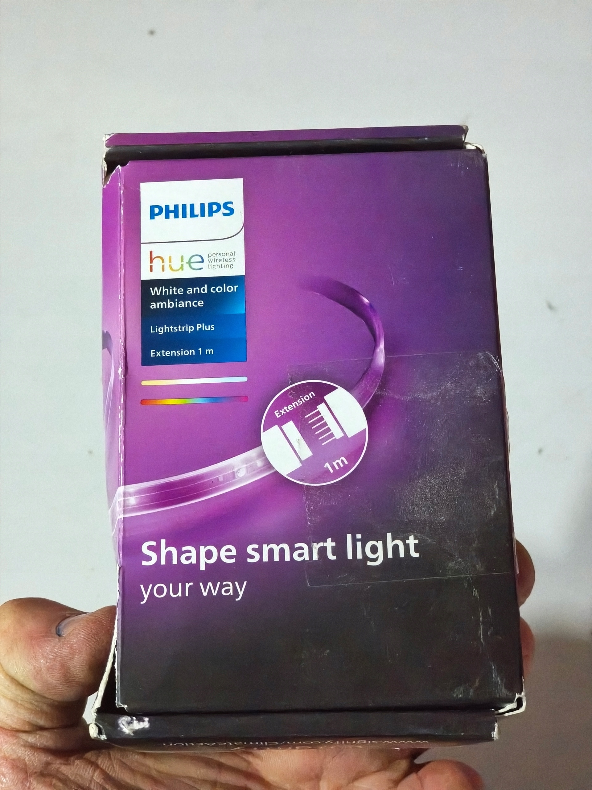 PHILIPS HUE Lightstrip Plus Extension 1m RGB LED taśma — zdjęcie 5