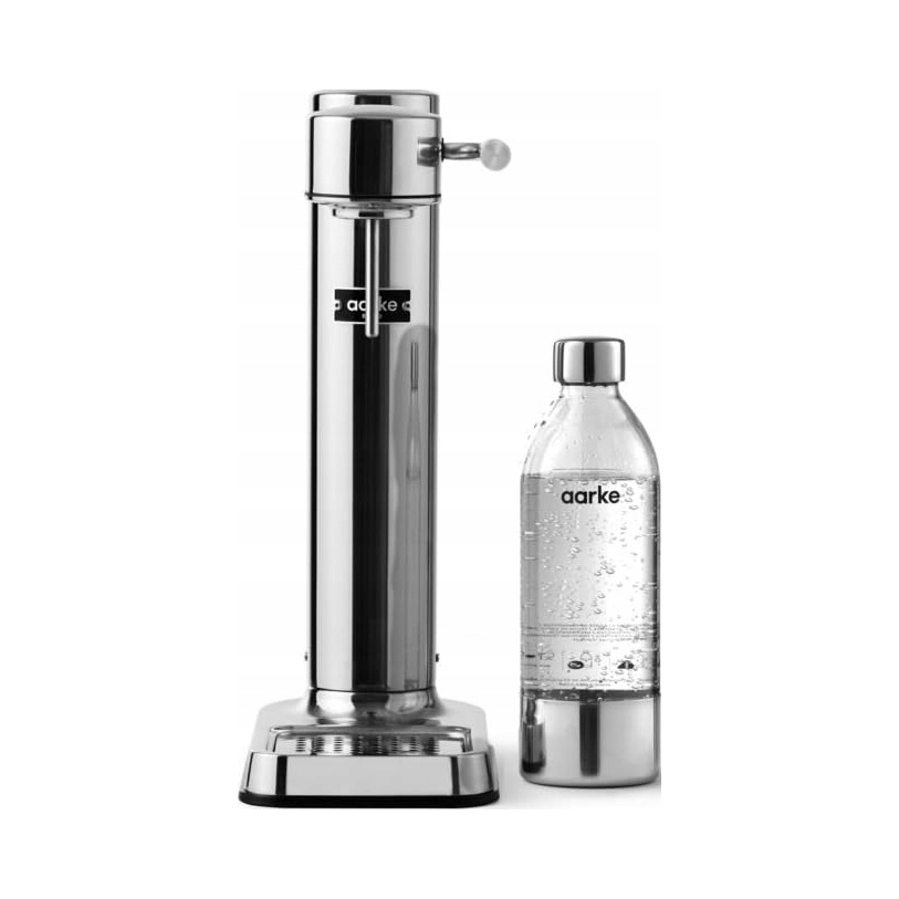Saturator Aarke Carbonator III srebrny ze stali nierdzewnej + butelka — zdjęcie 2
