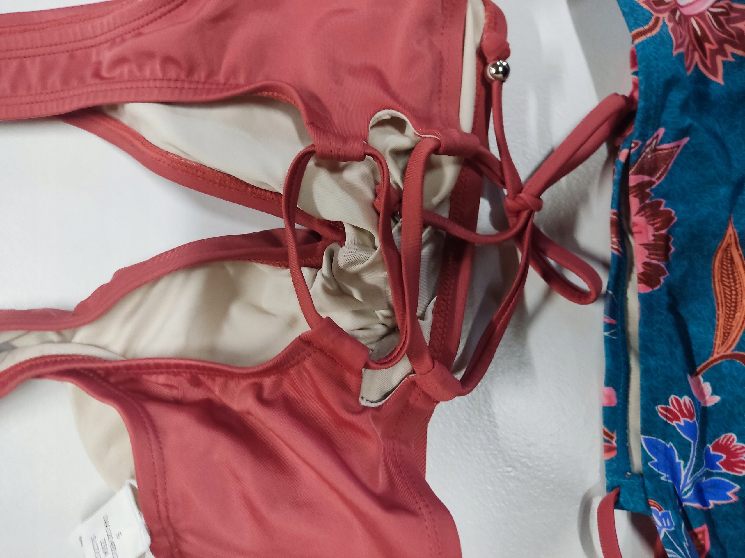 CUPSHE Strój kąpielowy damski 2-częściowy bikini kwiatowy rozmiar S — zdjęcie 5