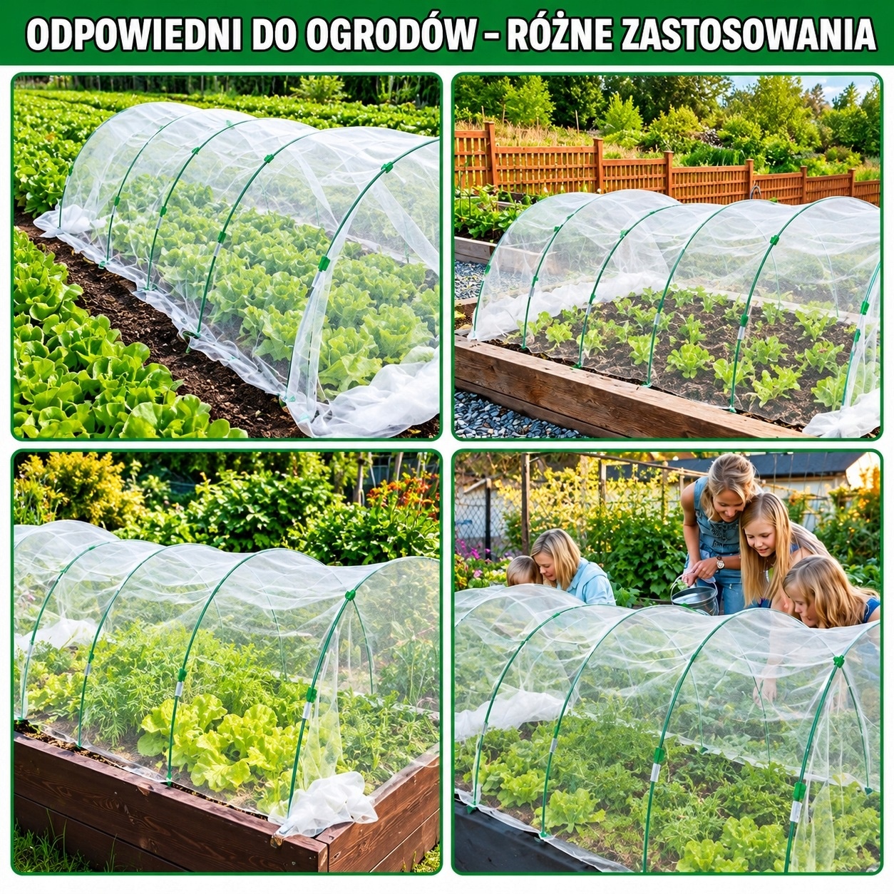 HEYIDAMAI Stelaż tunelu ogrodowego 50 prętów 38 cm zestaw — zdjęcie 8