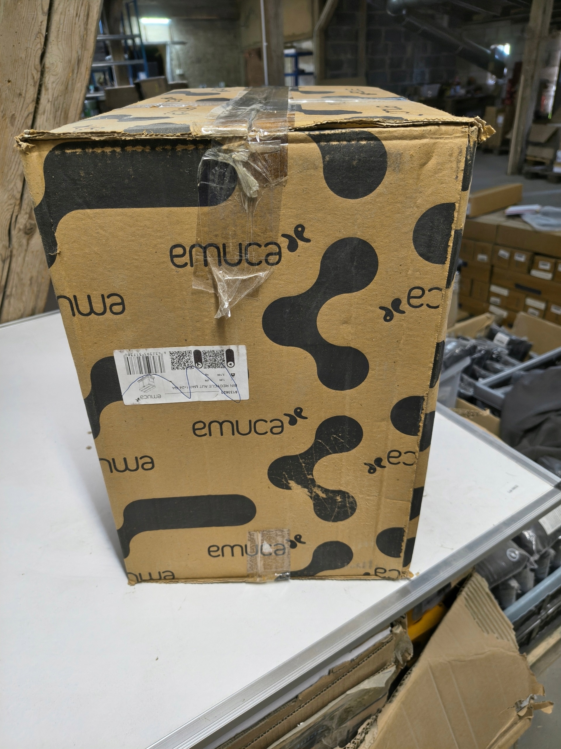 Emuca Recycle kosz na śmieci do szafki wysuwany 24L antracyt 8133623 — zdjęcie 9