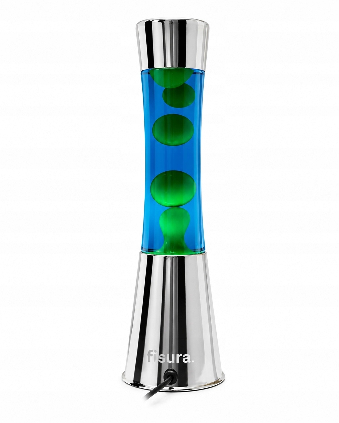 Lampa Lava Fisura Niebiesko-Zielona Dekoracyjna LED Chrom 40 cm — zdjęcie 2