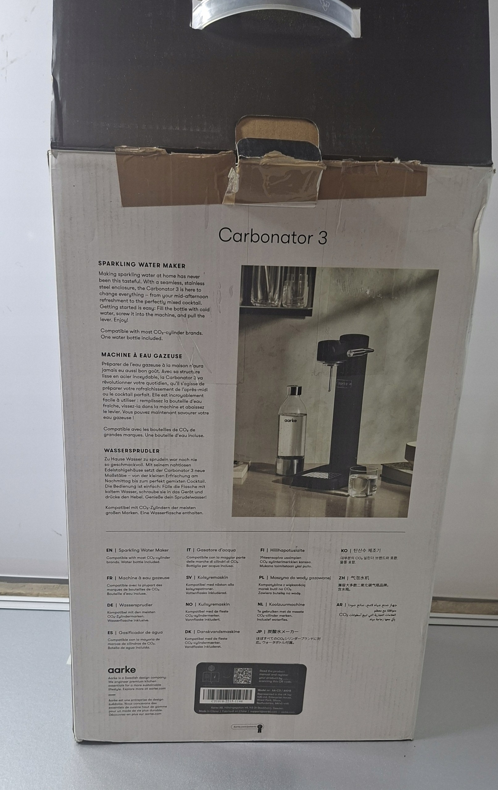 Aarke Carbonator 3 czarny saturator do wody gazowanej + butelka — zdjęcie 9