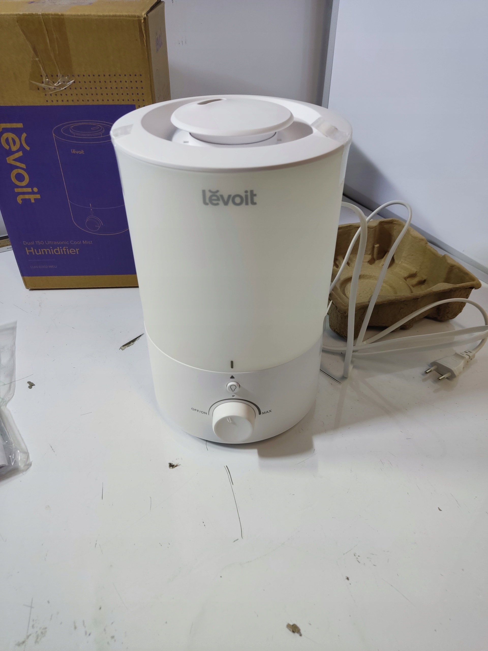 Nawilżacz powietrza Levoit Dual 150 LUH-D302-WEU ultradźwiękowy 3L biały — zdjęcie 9
