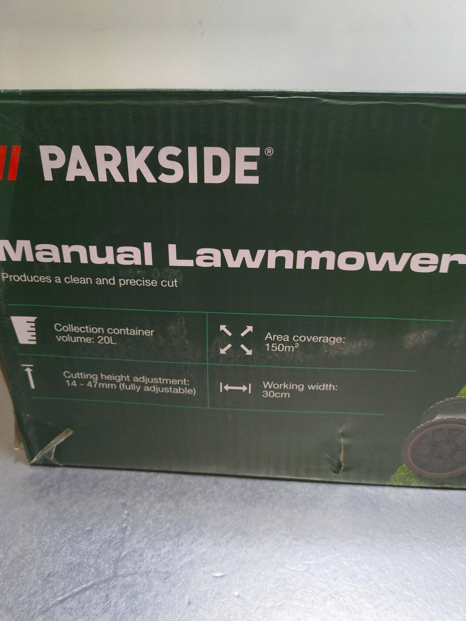 Parkside ręczna kosiarka bębnowa z koszem 30 cm — zdjęcie 5