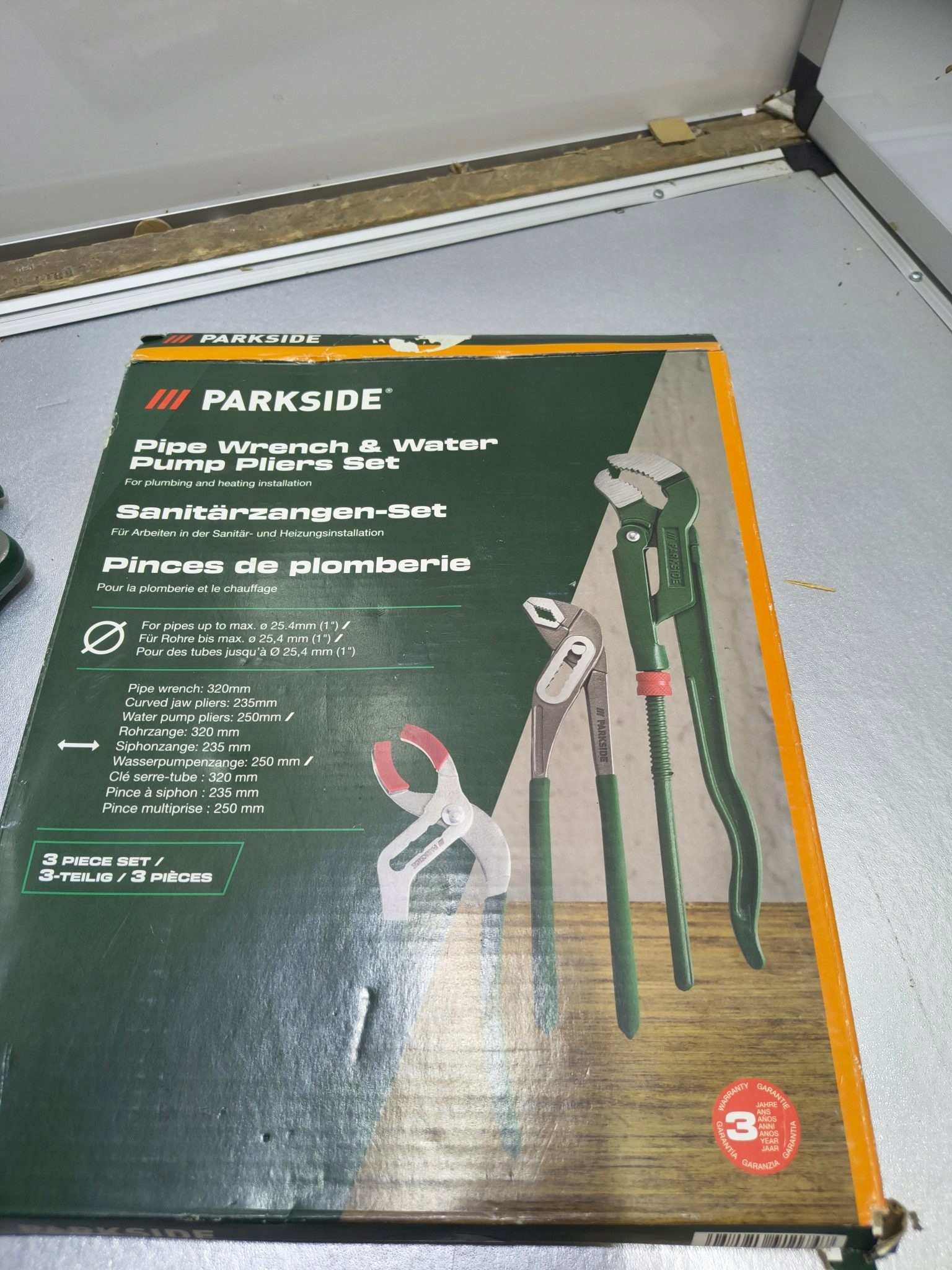 Grizzly PARKSIDE zestaw 3 kluczy hydraulicznych 25,4 mm — zdjęcie 4
