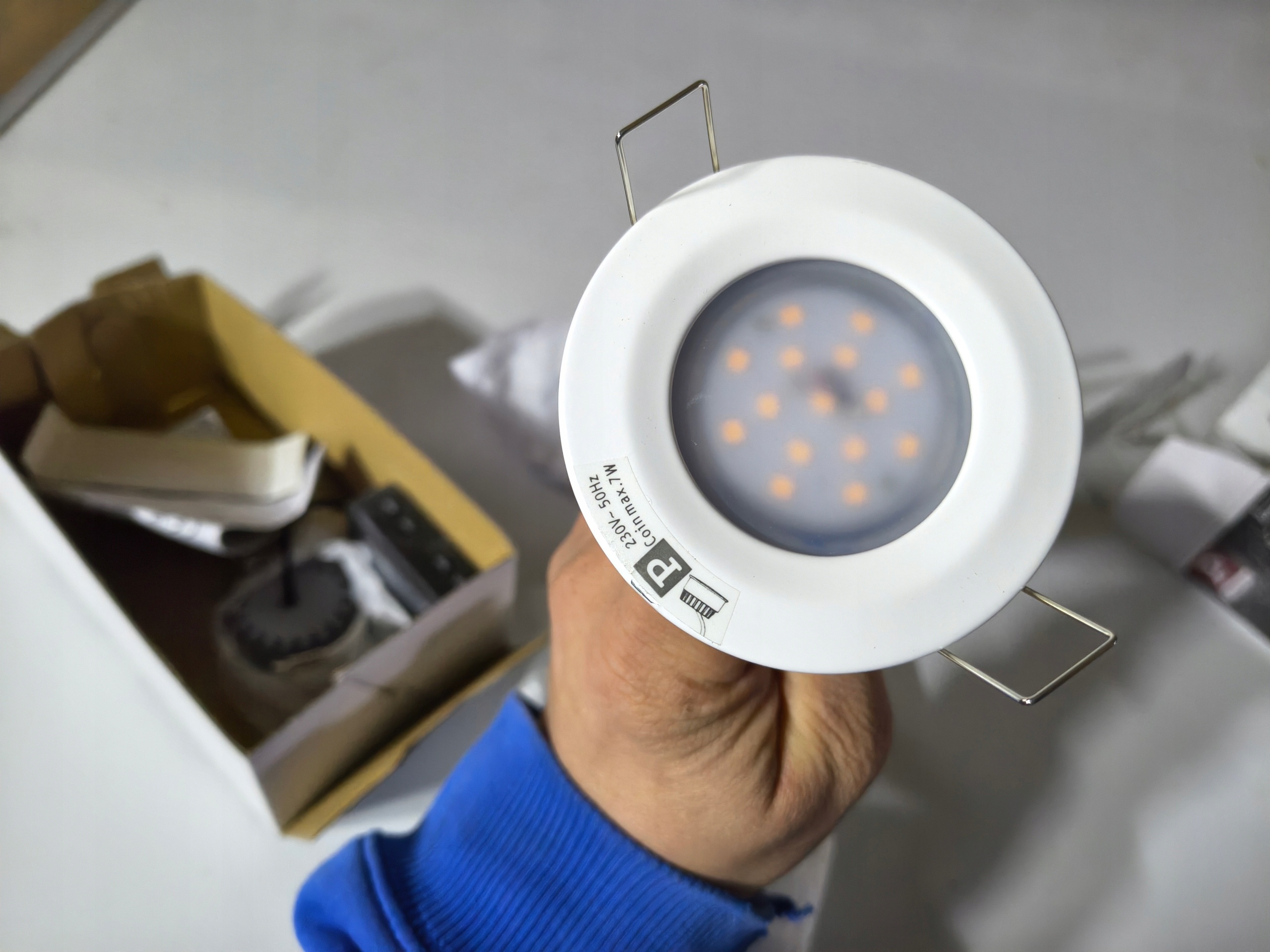 Paulmann Nova LED Set 3x470lm 6W IP44 2700K oczka sufitowe czarne dimmable — zdjęcie 5