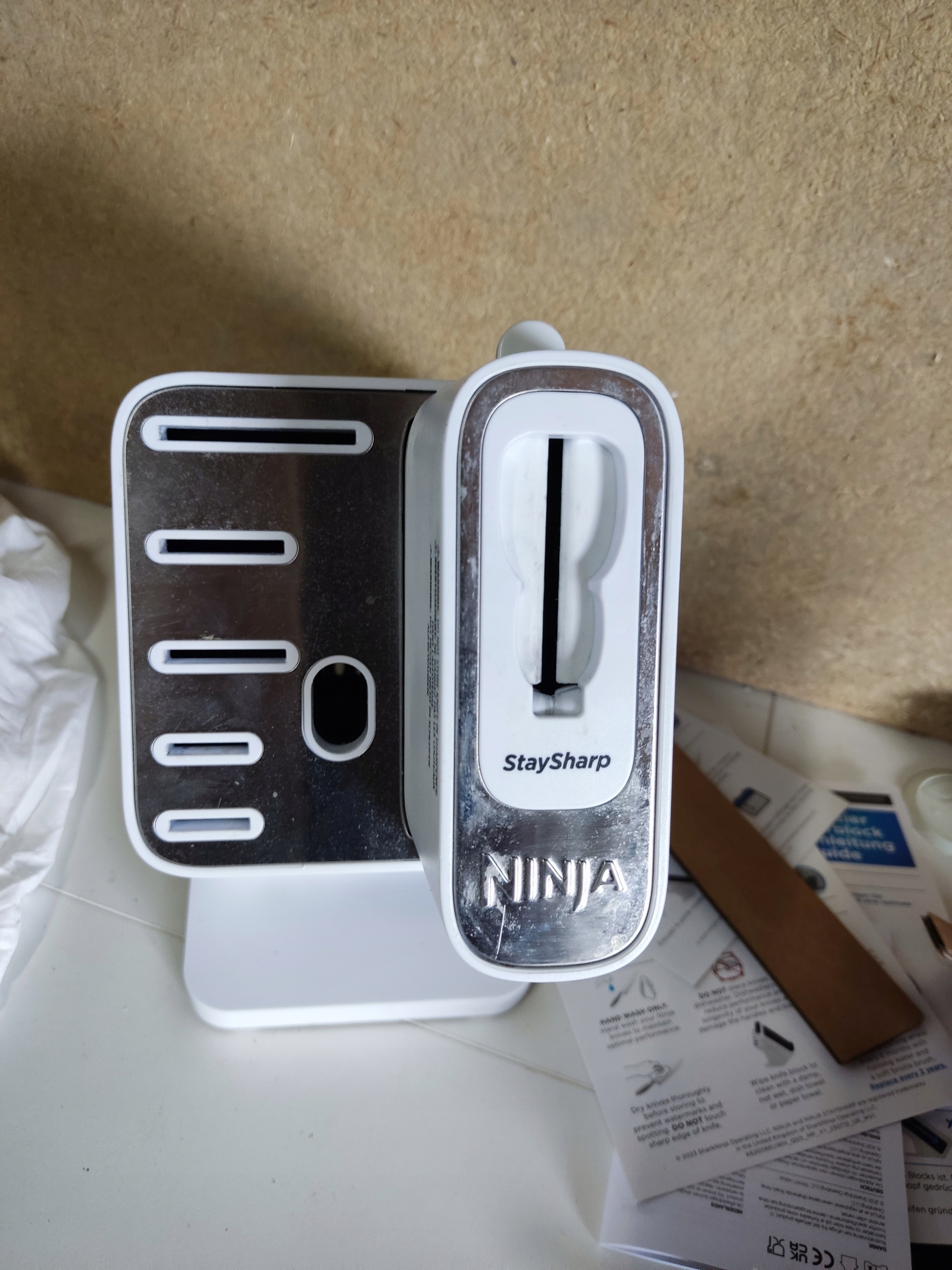 Ninja StaySharp Stainless zestaw 5 noży + nożyczki blok z ostrzałką — zdjęcie 11