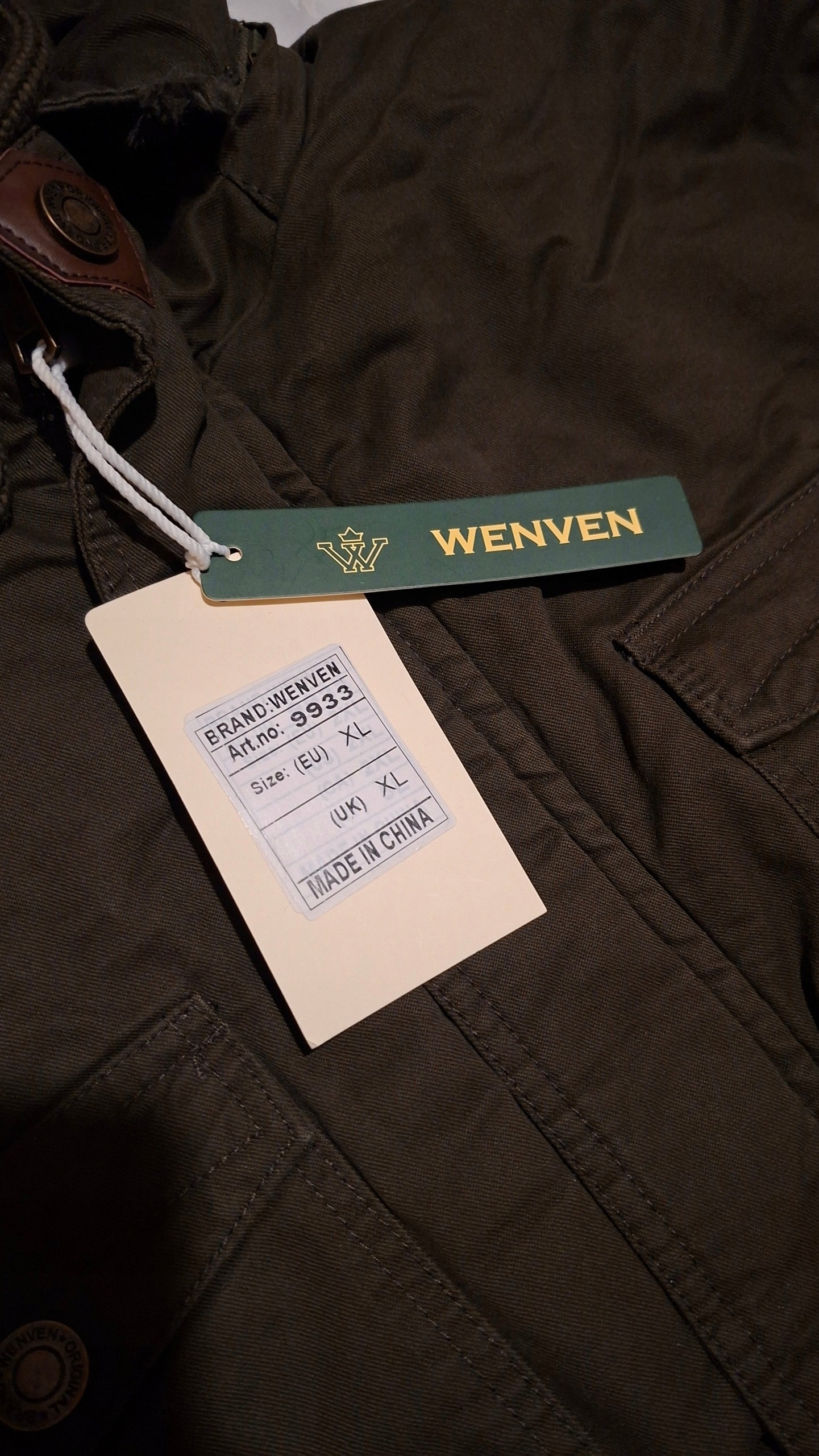 WenVen zimowa kurtka parka męska XL (EU/UK) — zdjęcie 4